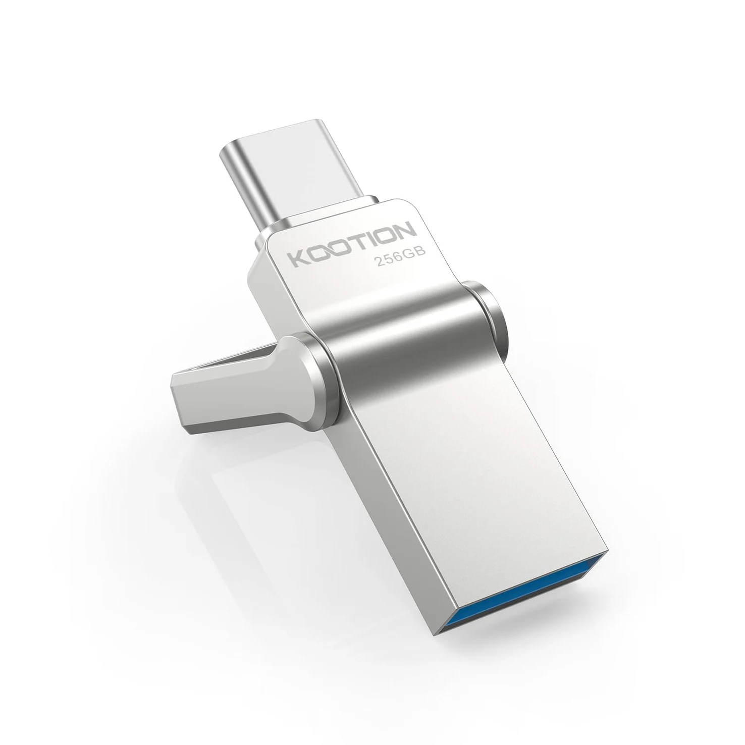 KOOTION Chiavetta USB Tipo C 256 GB USB 3.0 OTG Chiavetta USB C 256GB 2 in 1 Argento Pennetta USB C 256G Velocità fino a 80 MB/s Unità Pennette USB 256G Per Smartphone Android, ect
