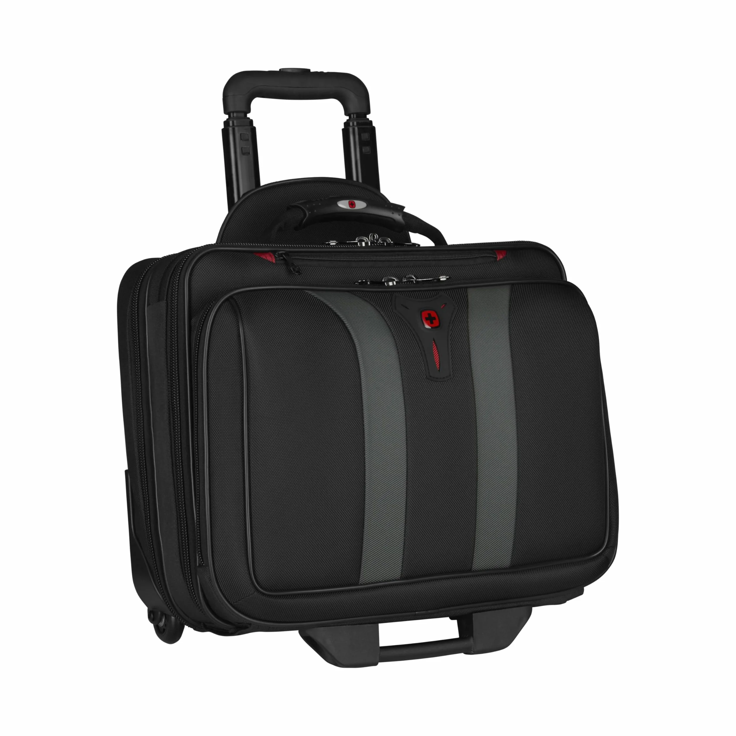 WENGER Cartella con Ruote Granada, Borsa Trolley Porta PC, Notebook 15,6”, 29 l, Uomo Donna, Ufficio Lavoro Università Scuola, Nero, 600659