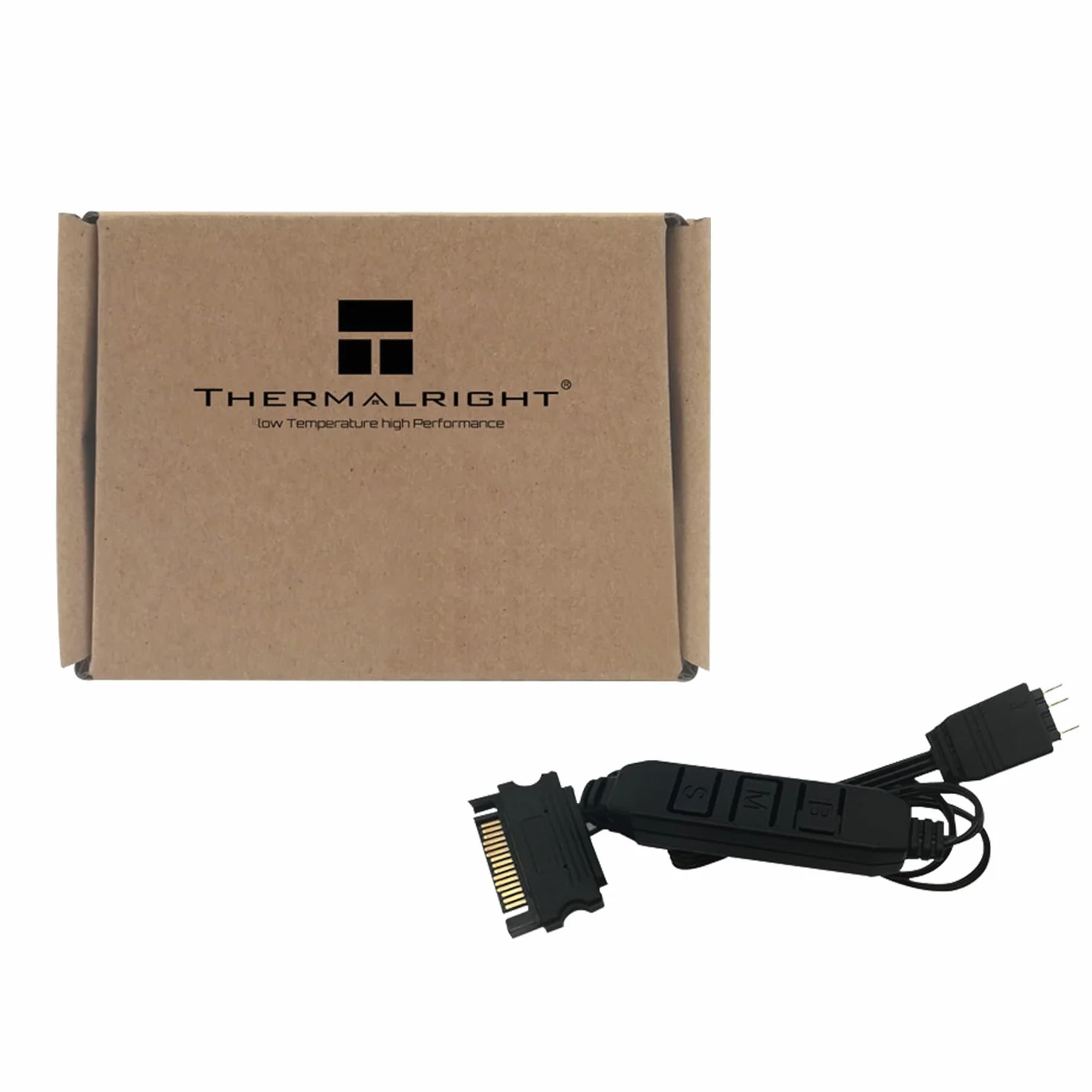 Thermalright-TR Controllo ventola per computer da 5 V A-RGB, controllo illuminazione da 5 V, 3 pin, controllo ventola per PC, supporto interfaccia illuminazione 3 pin/5 V, alimentazione diretta SATA