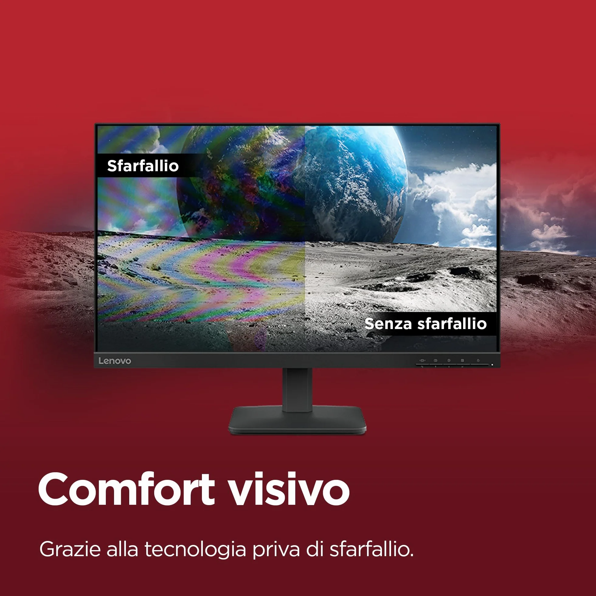 Lenovo L24‑41 24 Pollici Full HD IPS Monitor 100Hz Regolabile Eye Care HDMI VGA