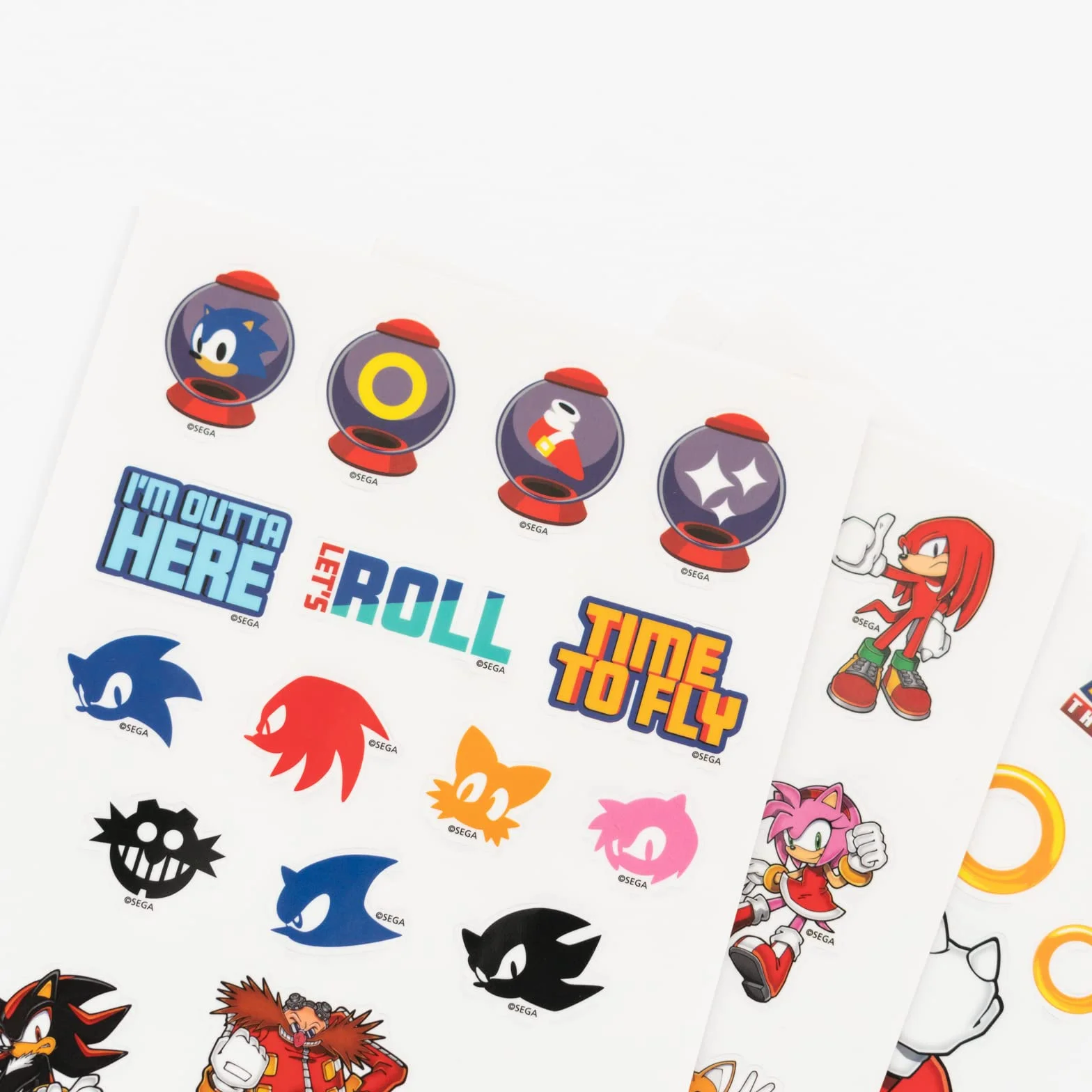 Grupo Erik: Stickers di Sonic - Pack di 56 Adesivi Riutilizzabili e Resistenti all'Acqua, Ideali Come Decorazioni per PC Portatile, Personalizzati o Gaming