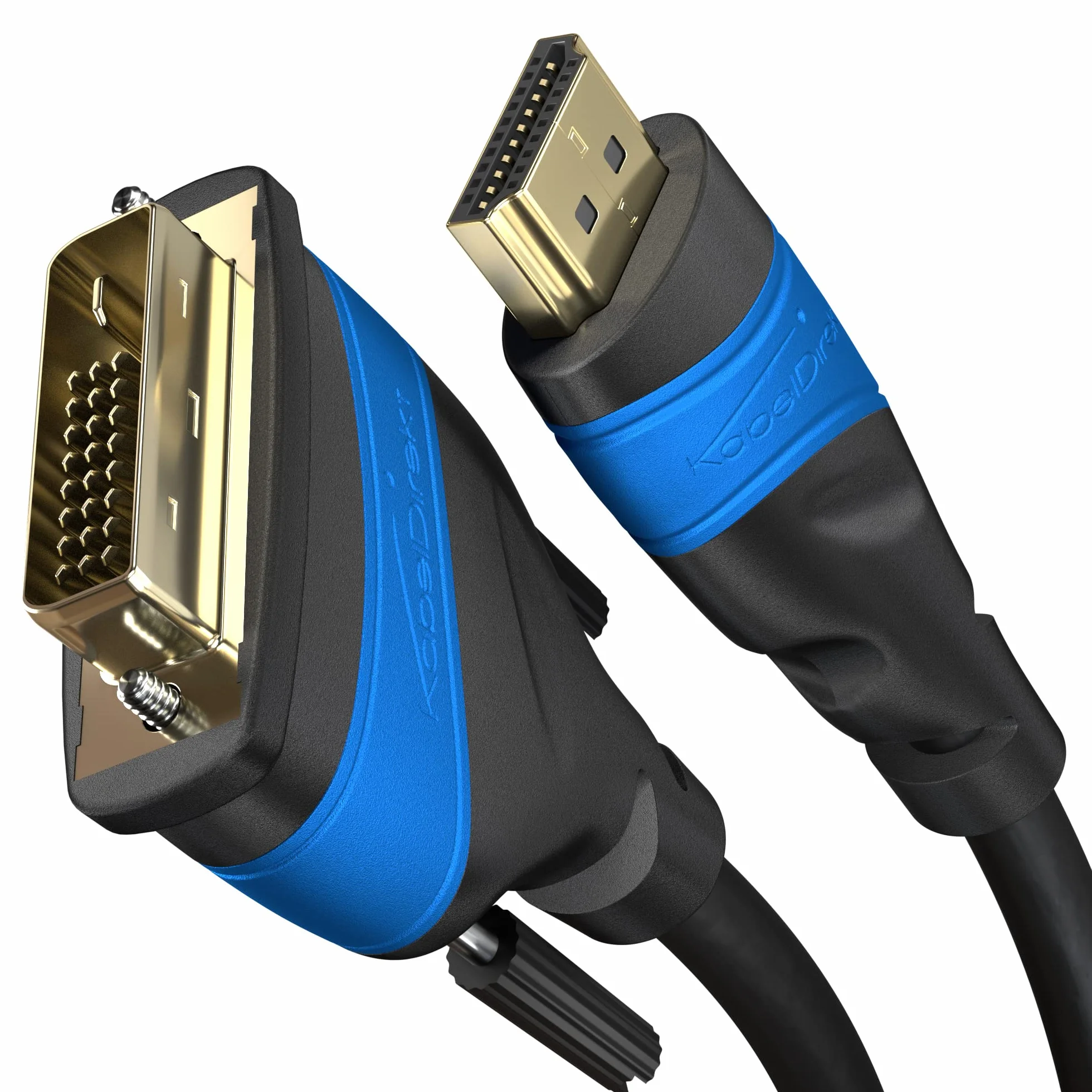 KabelDirekt Cavo adattatore HDMI-DVI 2 m bidirezionale DVI-D 24+1 HDMI High Speed 1080p Full HD nero