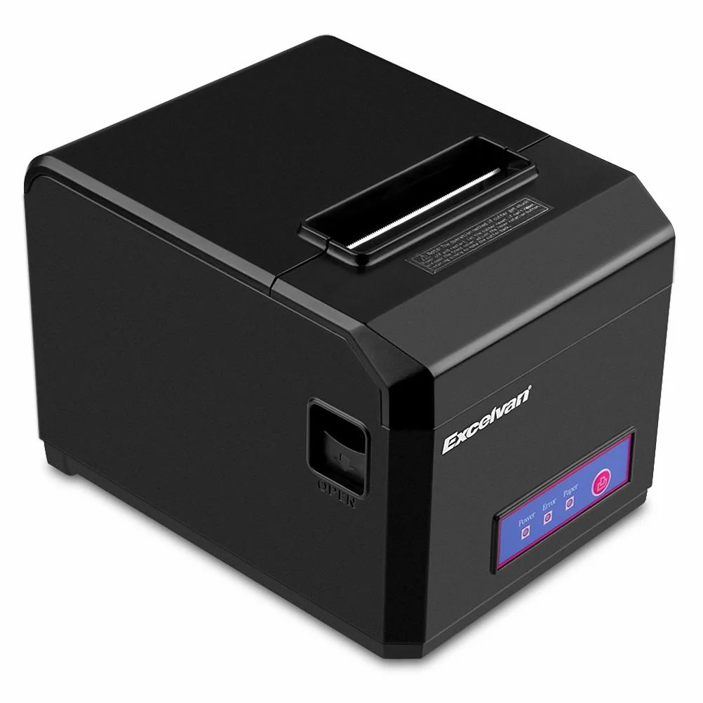 Excelvan Bluetooth 80MM Taglio Automatico Stampante Termica per Ricevute Stampanti a Matrice per Android, Windows, IOS