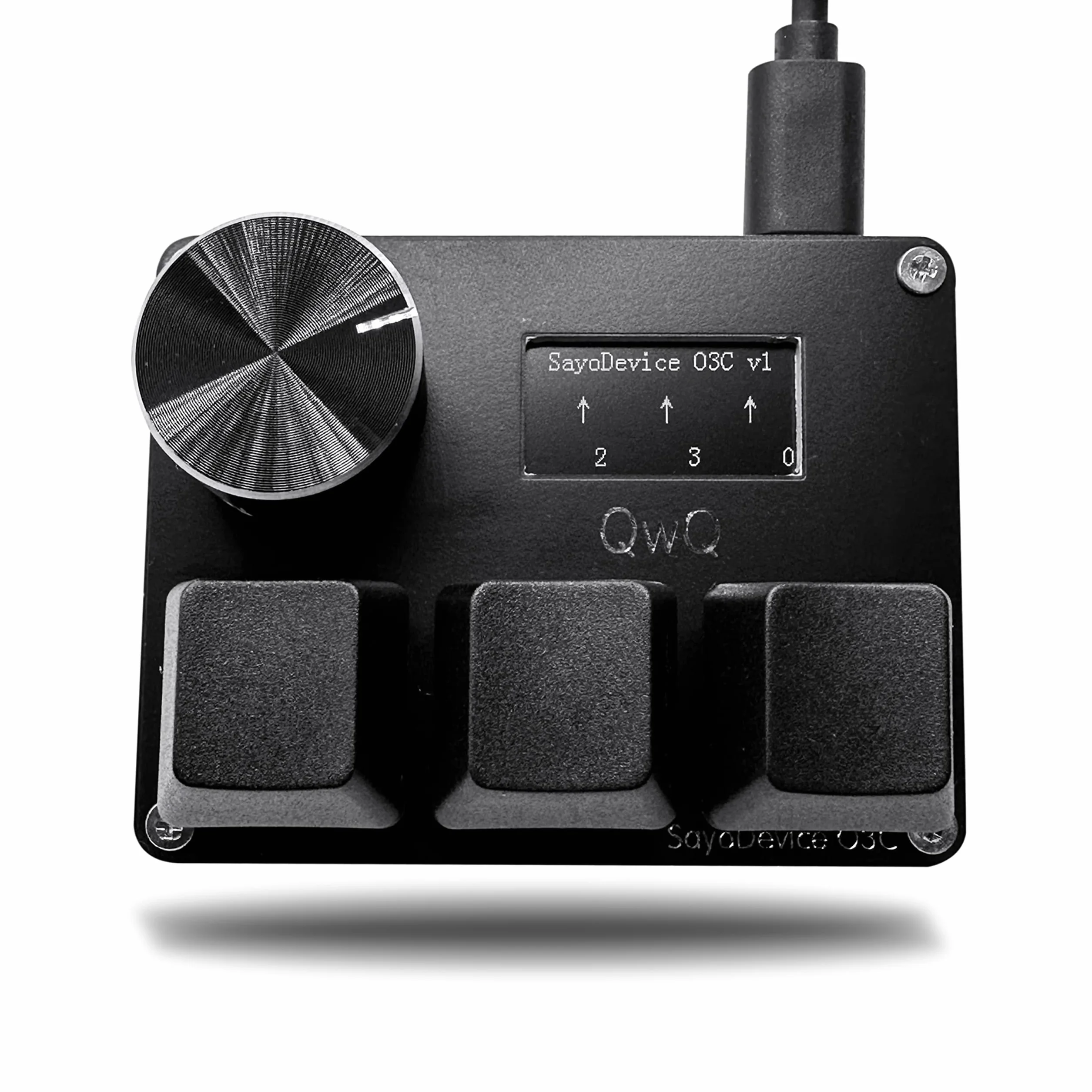 BTXETUEL con tastiera SayoDevice O3C OSU con rilascio rapido, interruttore Hall, interruttori lineari magnetici, pulsante e schermo, copia-incolla, scorciatoia, macro hotswap-mini