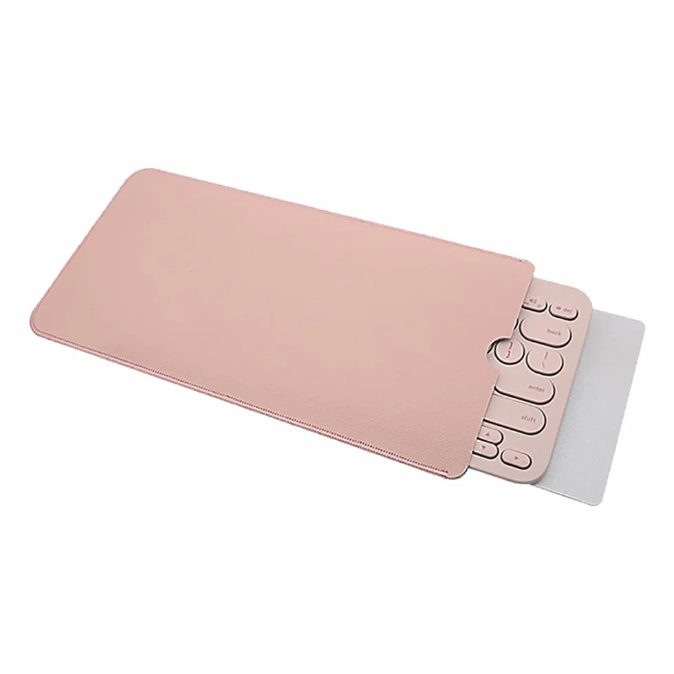 Custodia per Tastiera compatibile con Logitech Pebble Keys 2 K380s, K380, Custodia Viaggio Portatile in pelle PU, Tastiera non inclusa (rosa)