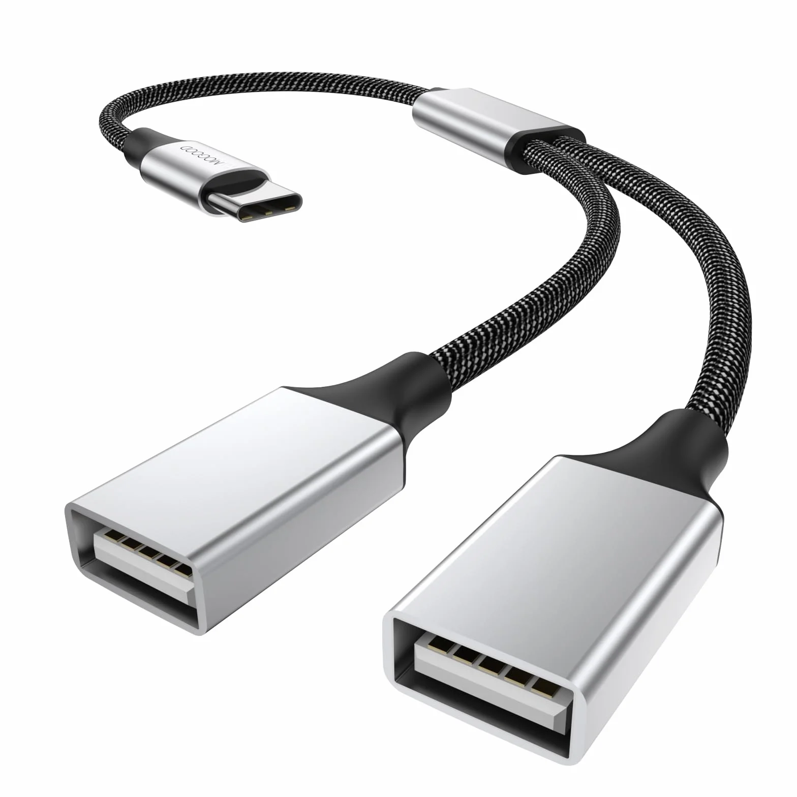 MOGOOD Adattatore da USB C a doppia USB femmina Tipo C a doppio cavo USB 2.0 OTG Splitter Convertitore per MacBook Pro, Google Pixel, Galaxy S9/Note 8
