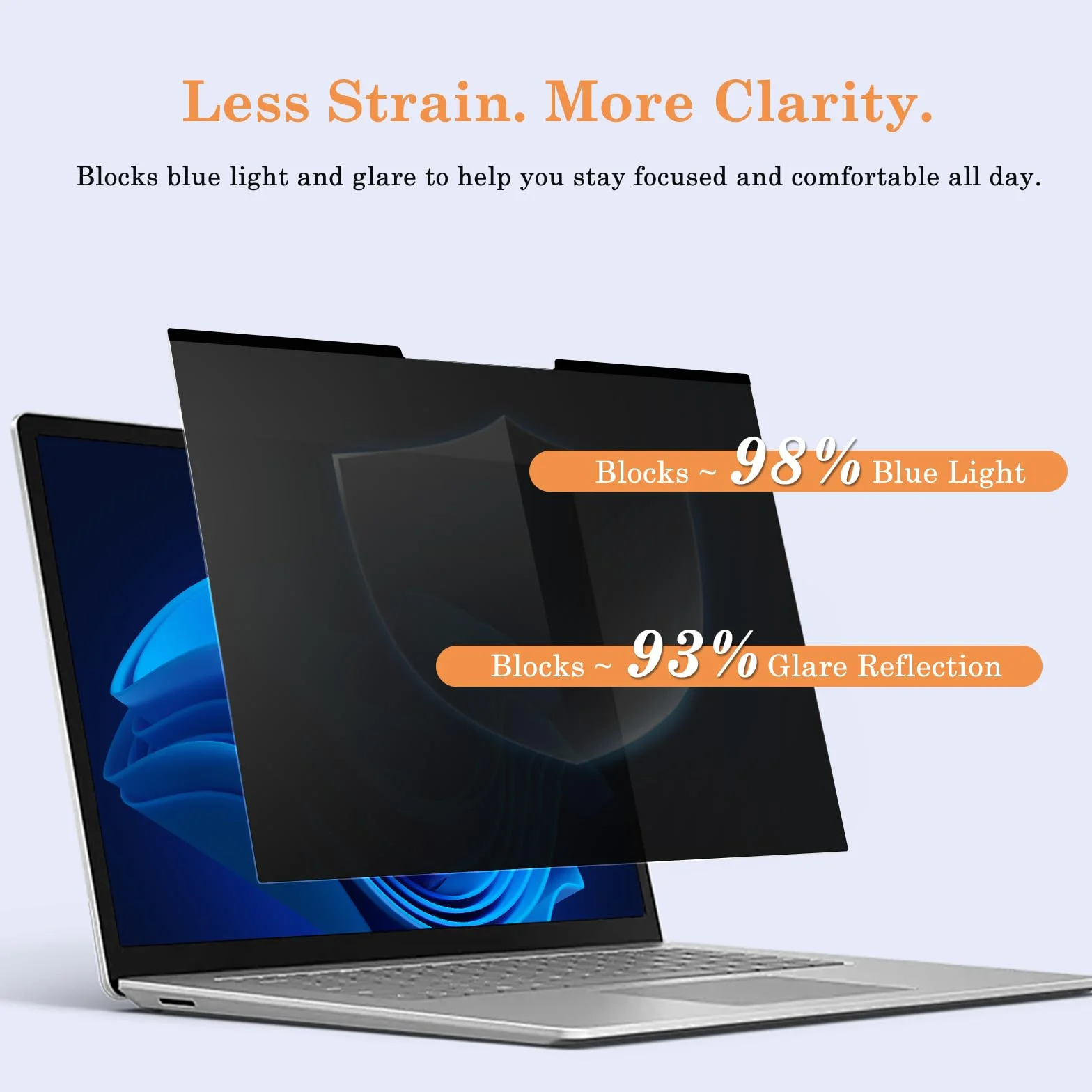 Privacy Pellicola Protettiva per Laptop 15.6" 16:9, Rimovibile Anti-Riflesso Anti-Graffio Luce Blu Protezione per Schermo, Filtro Privacy Magnetico Ultrathin per Lenovo/Dell/Huawei/HP/Asus