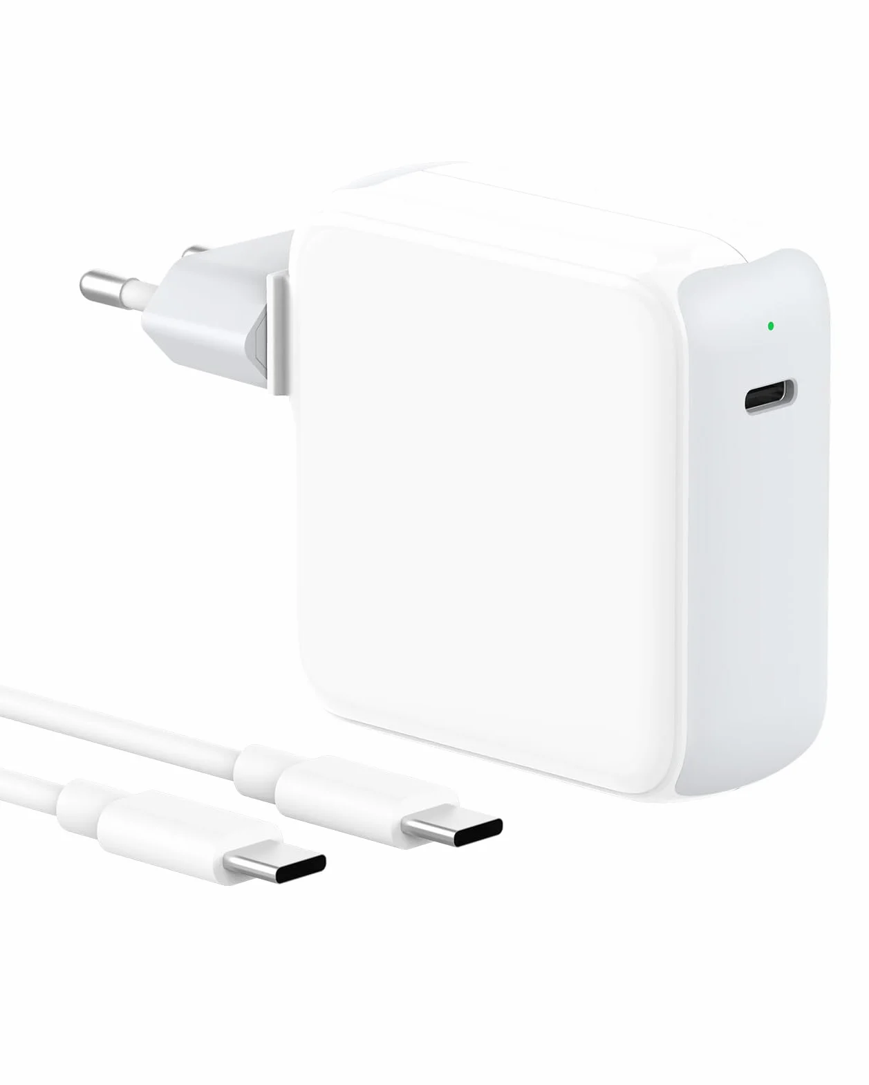 IFEART 70W Caricatore USB C Compatibile con MacBook Air MacBook Pro 13 14 15 16 pollici 2024 2023 2022 2021 2020, M1 M2 M3 Mac Laptop, iPad, Caricabatterie Rapido, Cavo USB C a C 2M, LED