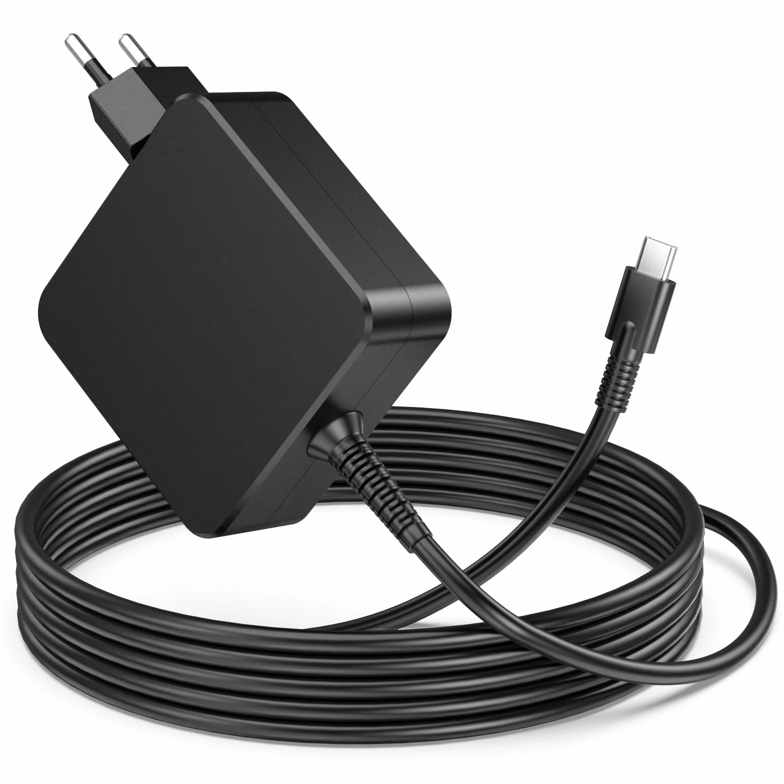 Caricatore USB C 65W PD Alimentatore Rapido per Lenovo ThinkPad Yoga Chromebook Steam Deck