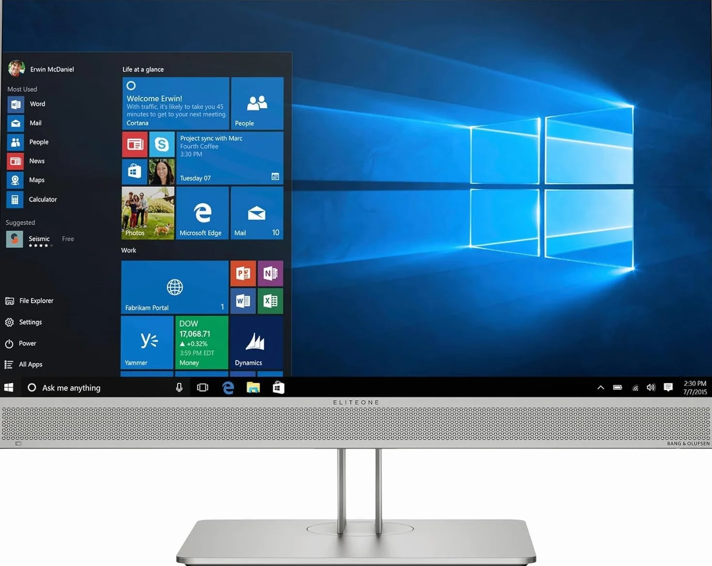 HP EliteOne 800 G5 All-in-One PC i5 9500 16GB RAM 512GB SSD 23.8" FHD USB-C Win11 Home