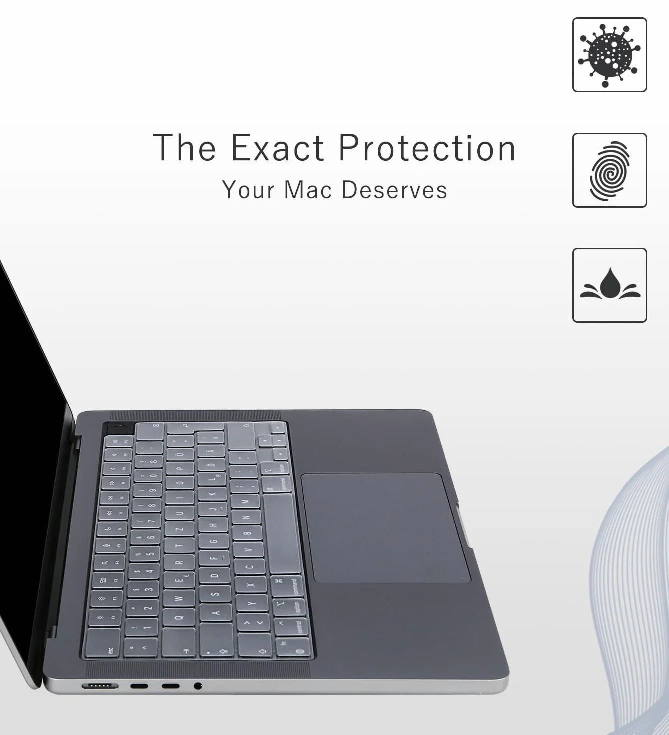 UE/Italia Protezione tastiera compatibile per nuovo 2026 Macbook Neo/MacBook Air 13/15 Pro 14/16 (A3434 A3240 A3241 A3112 A3401 A3185 A3403 A3186 A3113 A3114 A2992 A2918 A2991 A2780), TPU