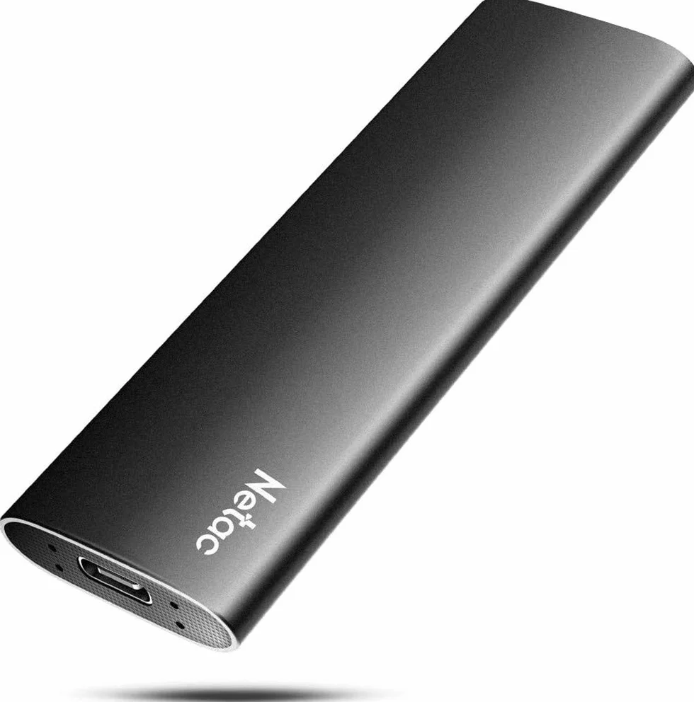 Netac SSD portatile 500GB, disco esterno a stato solido per Mac, Laptop, Desktop