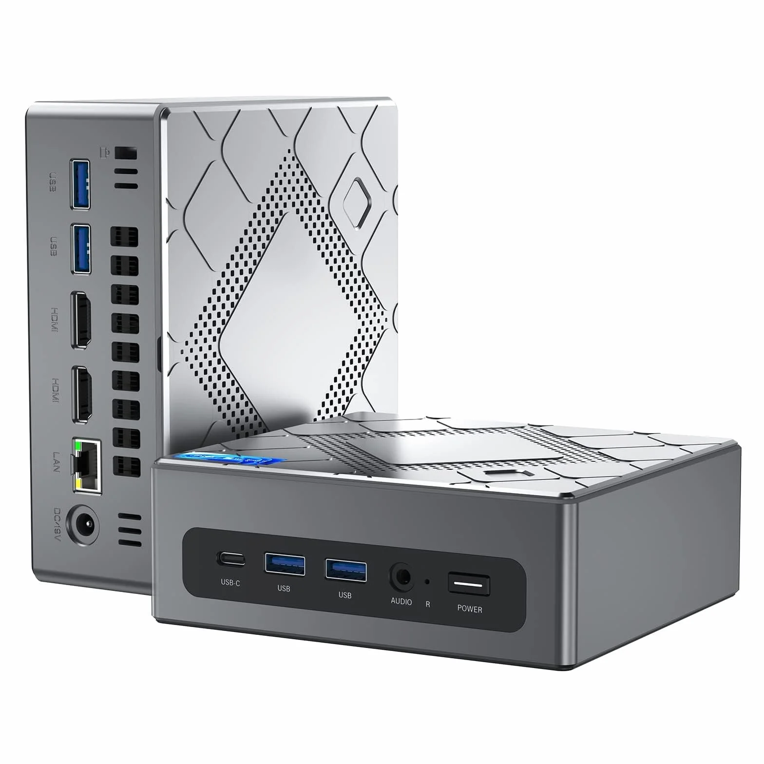 NiPoGi CK10 Mini PC Intel i5-12600H 16GB DDR4 512GB M.2 NVMe SSD 2xHDMI+VGA 4K Triplo Display WiFi 6 BT 5.2