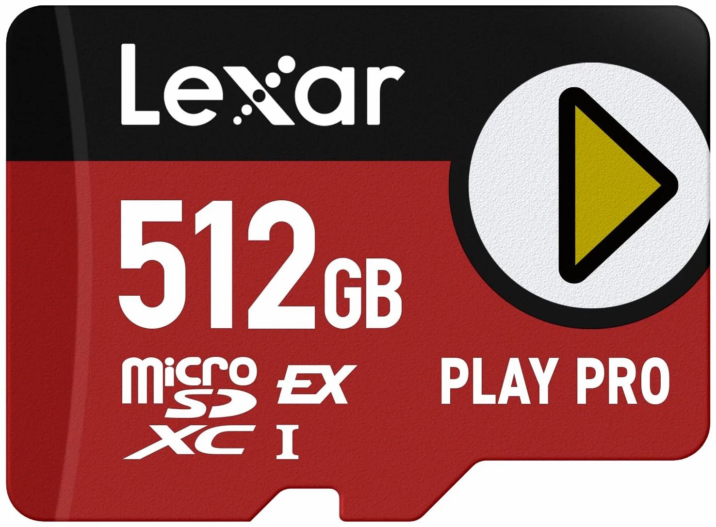Lexar Play Pro microSDXC Express Card da 512 GB, UHS-I, C10, U3, V30, A2, Full-HD, video 4K, fino a 900 MB/s in lettura, per Nintendo Switch 2, ASUS ROG Ally, Steam Deck, dispositivi di gioco | Compatibile con Nintendo Switch 2, retrocompatibile con dispo