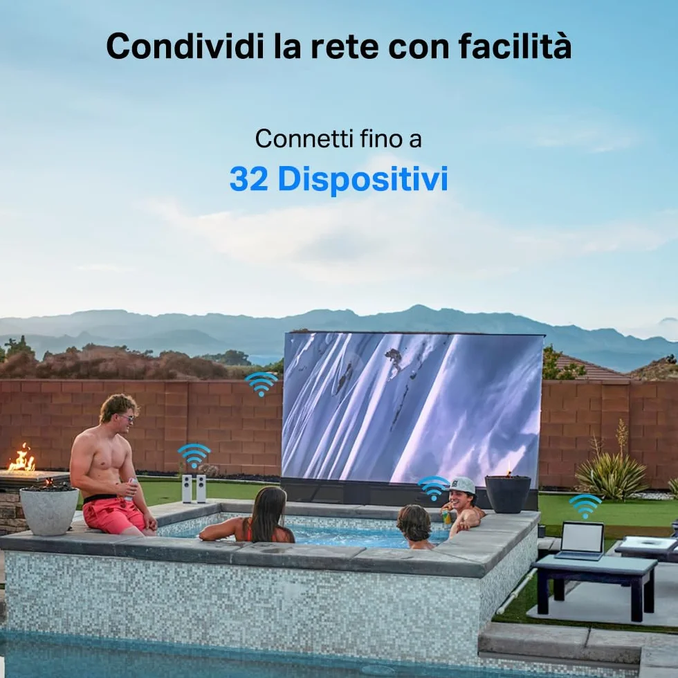 Mercusys MB115-4G Router WiFi con Sim, 4 Antenne Ad Alto Guadagno, 4G LTE Wireless N300Mbps, 3 Porte LAN+1 Porta LAN/WAN, WAN Connection Backup, Parental/LED Control, VPN, SMS, APP, Plug&Play