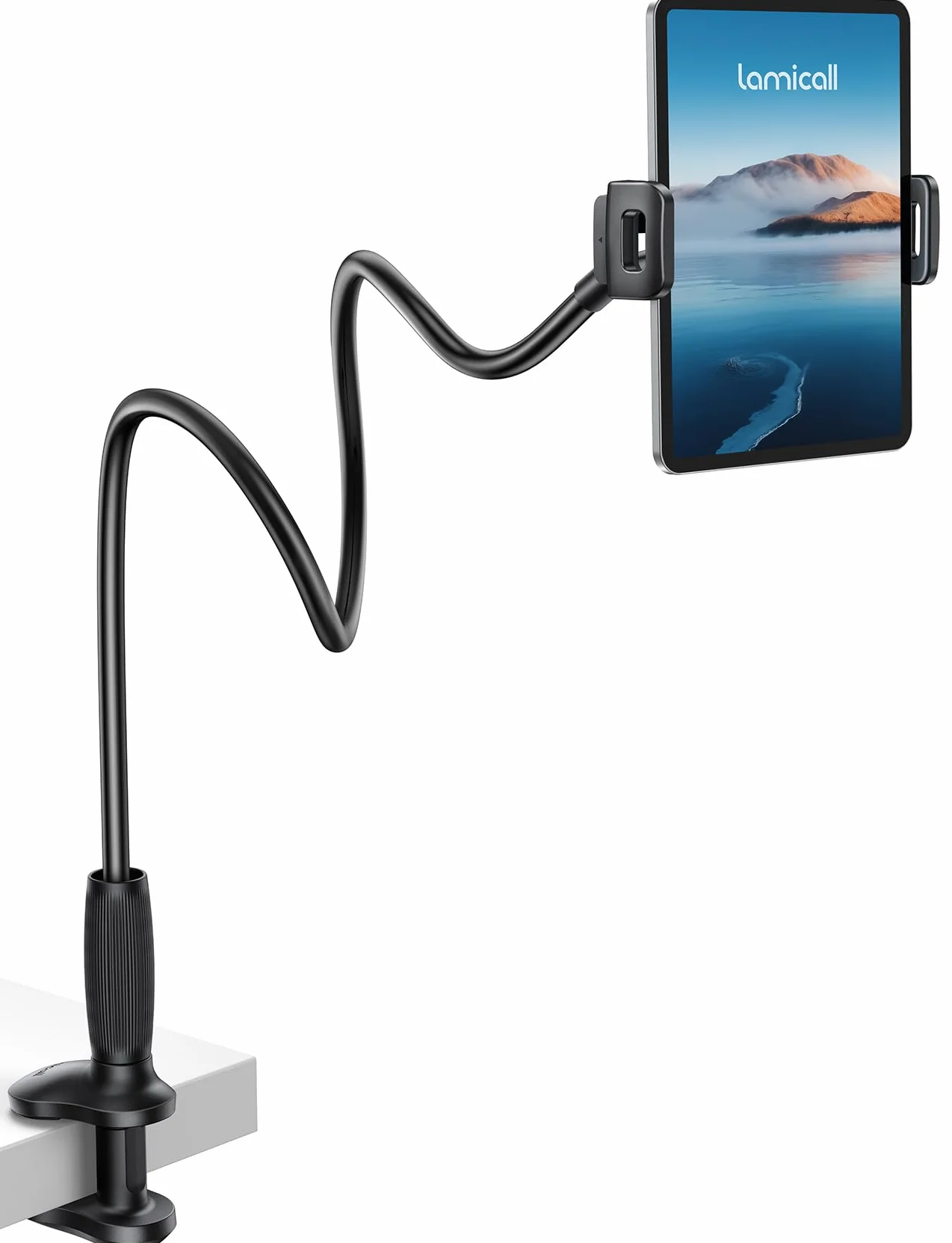 Lamicall Supporto Tablet con Collo di Cigno 85cm Braccio Flessibile 360° Rotazione per iPad Pro/Air/Mini Kindle 4,7-13"