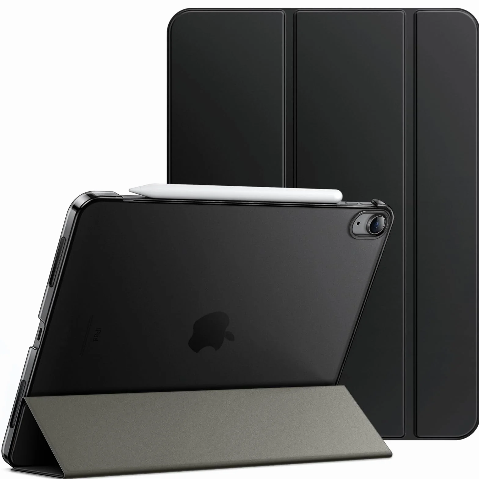JETech Custodia SOLO iPad Air 11 Pollici M4/M3/M2 2026/2025/2024 Retro Rigido Auto Svegliati/Sonno (Nero)