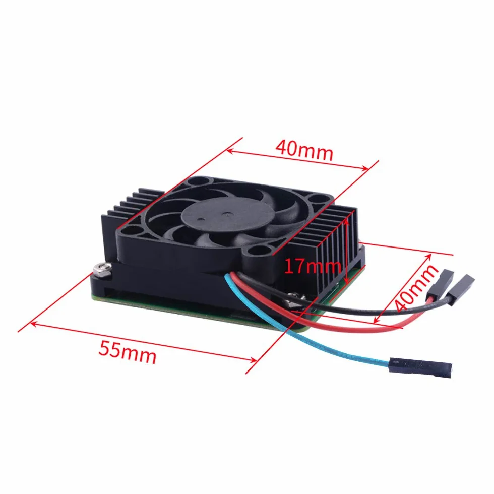 Raspberry Pi Compute Module 4 con CM4 dissipatore di calore PWM Fan, CM4 4GB RAM 0GB (Lite) Scheda singola 64-Bit Quad-Core Processore Bluetooth 5.0 Dual-Band WiFi (CM4104000)