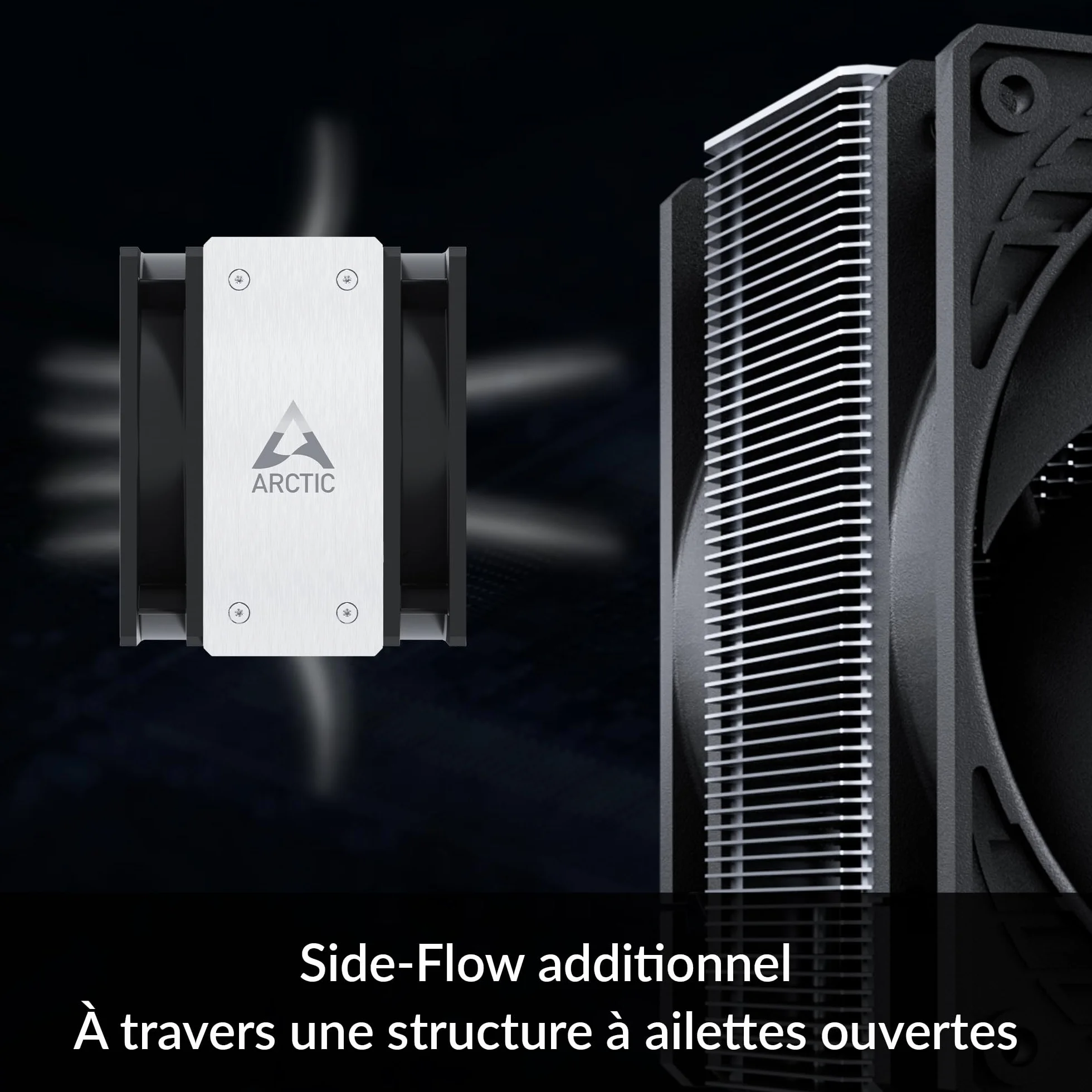 ARCTIC Freezer 36 - Dissipatore CPU a torre singola con push-pull, due ventole P da 120 mm ottimizzate per la pressione, cuscinetto fluidodinamico, 200-1800 rpm, 4 heatpipes, incl. pasta termica MX-6