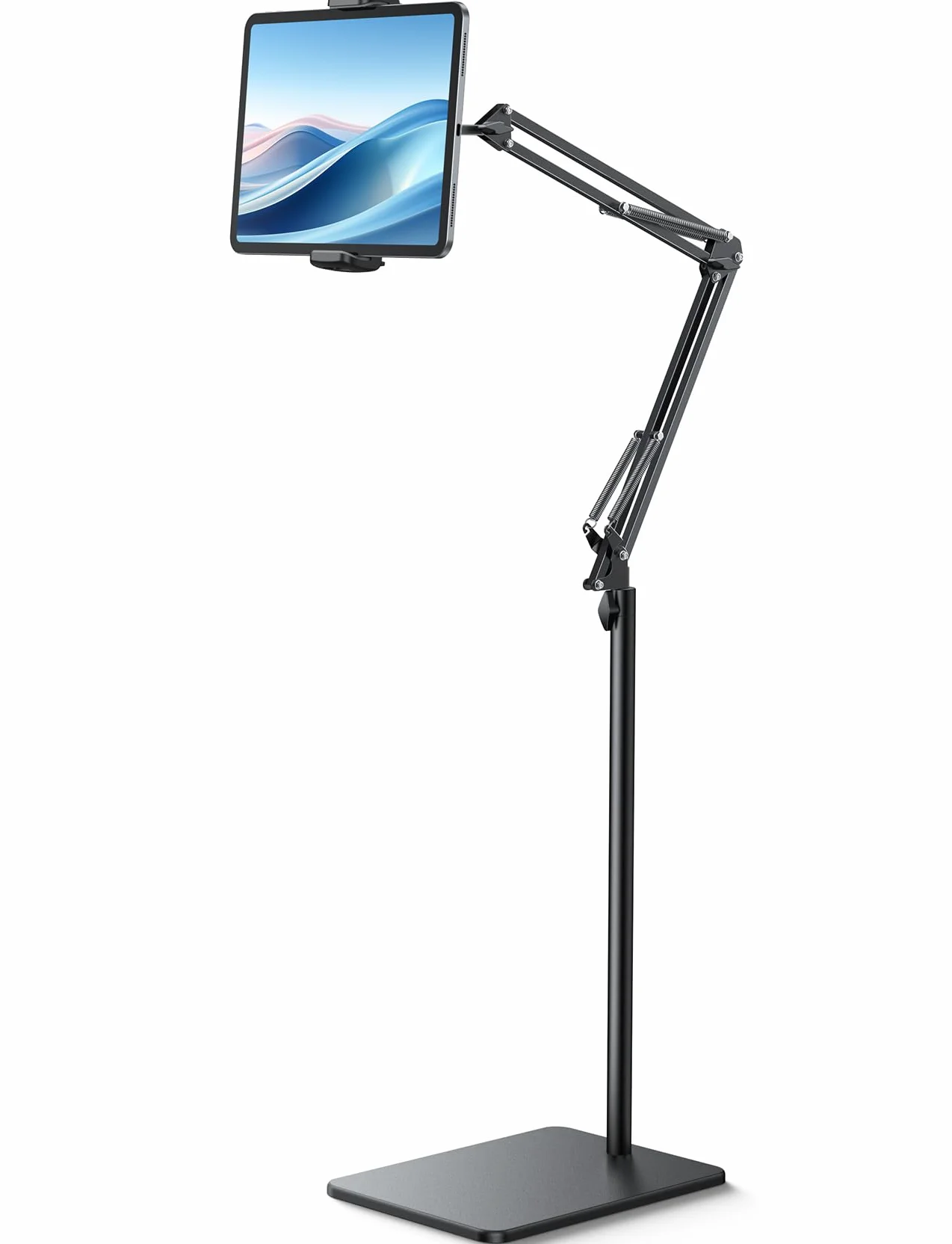 Lamicall Supporto per Tablet da Pavimento 360° Rotazione Regolabile Altezza Angolo Base Resistente Metall 4,7-13 Cal