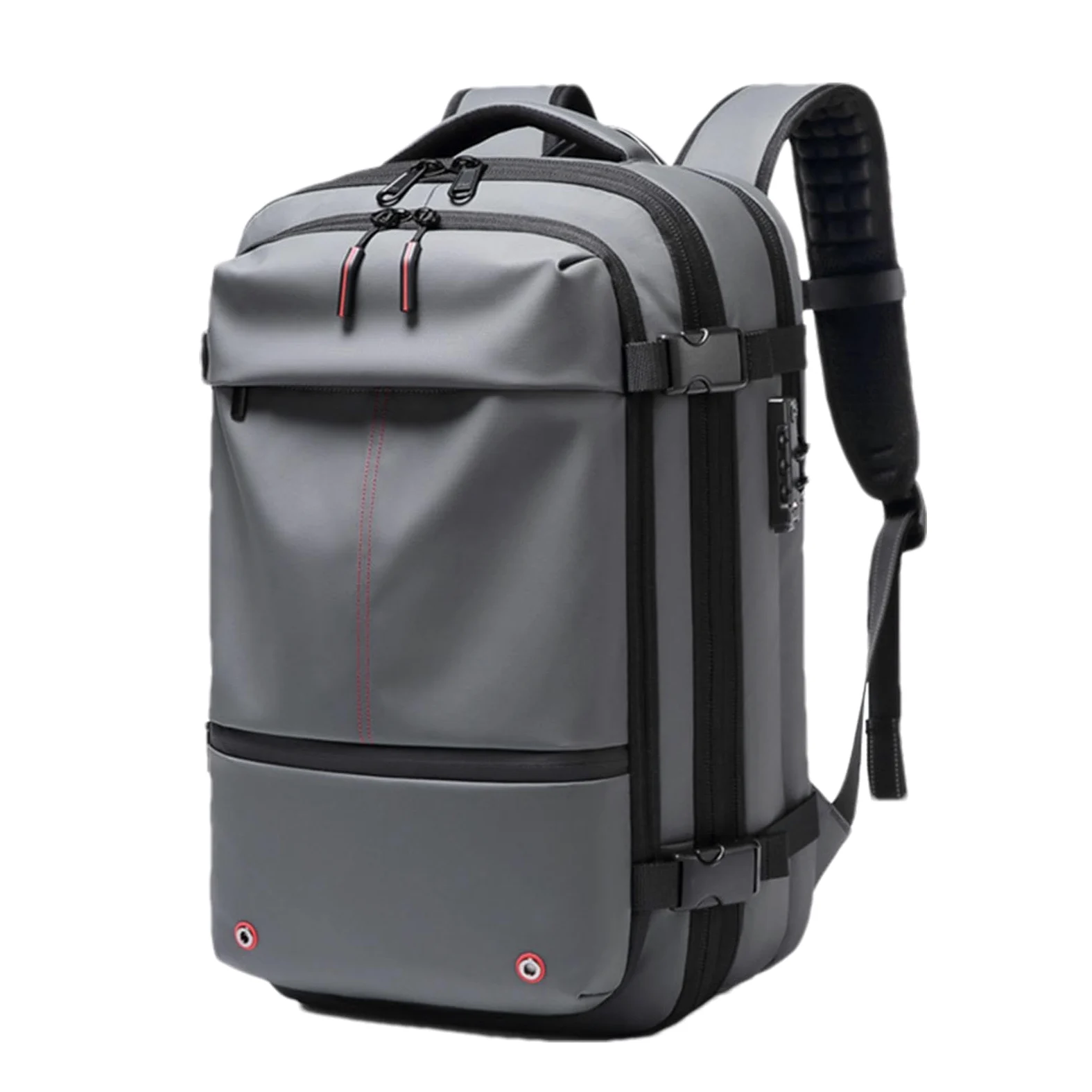 Zaino da viaggio sottovuoto – Airpack 60L espandibile scomparto per computer | imballaggio sottovuoto in tessuto Oxford, zaino airpack con blocco password, impermeabile, separazione secco/naso