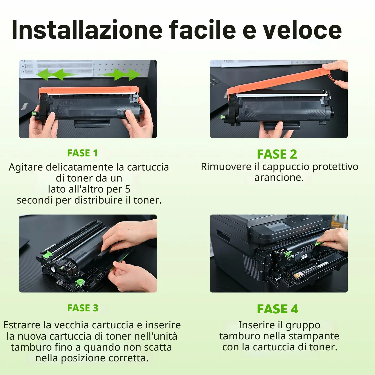swiss toner TN2510XL compatibile per TN2510XL TN-2510XL per Toner Brother MFC-L2800DW per Toner Brother MFC-L2827DW HL-L2400DWE HL-L2445DW MFC-L2835DW DCP-L2620DW DCP-L2665DW,2 nero