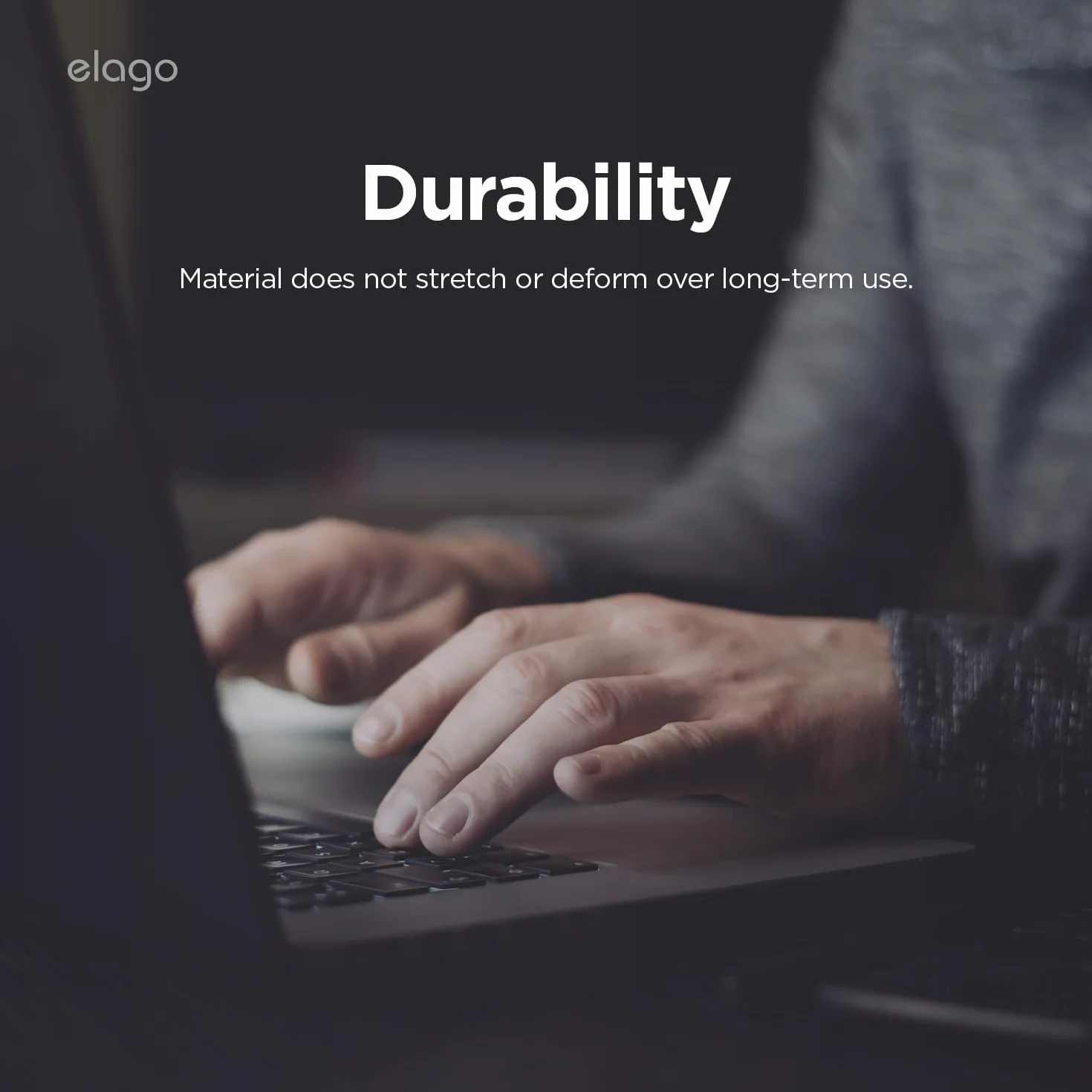 elago Cover Premium per Tastiera Ultra Sottile in TPU Compatibile con MacBook Pro (M5/M3/M2/M1) 14"&16", MacBook Air (M5/M2) 13"&15", MacBook Neo (A18 Pro) 13” con Touch ID (Layout UK/EU)