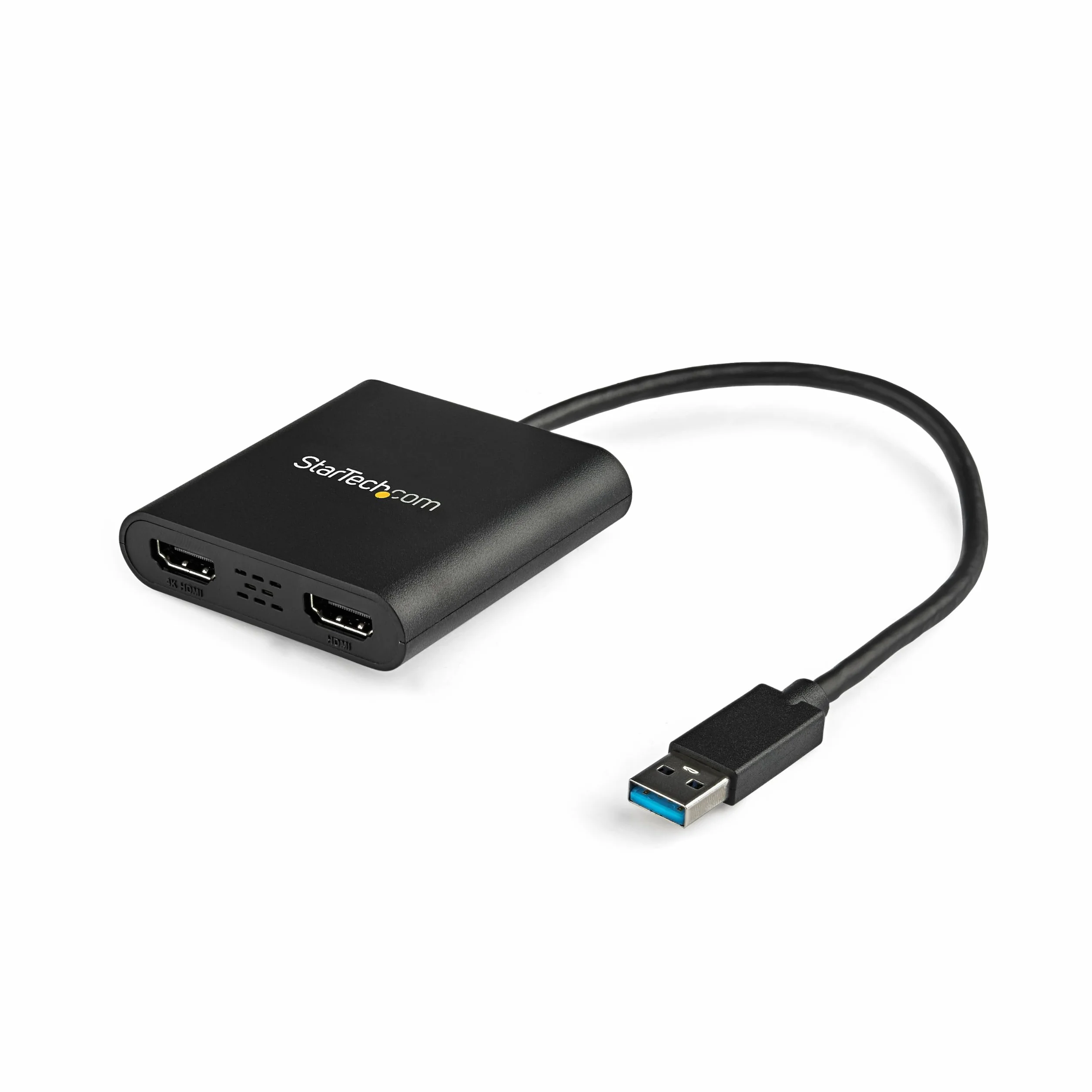 StarTech Adattatore USB-A 3.0 a Dual HDMI per Windows, Convertitore USB a 2x HDMI, 4K 30Hz + 1080p 60Hz, Estensione o Mirroring schermo doppio