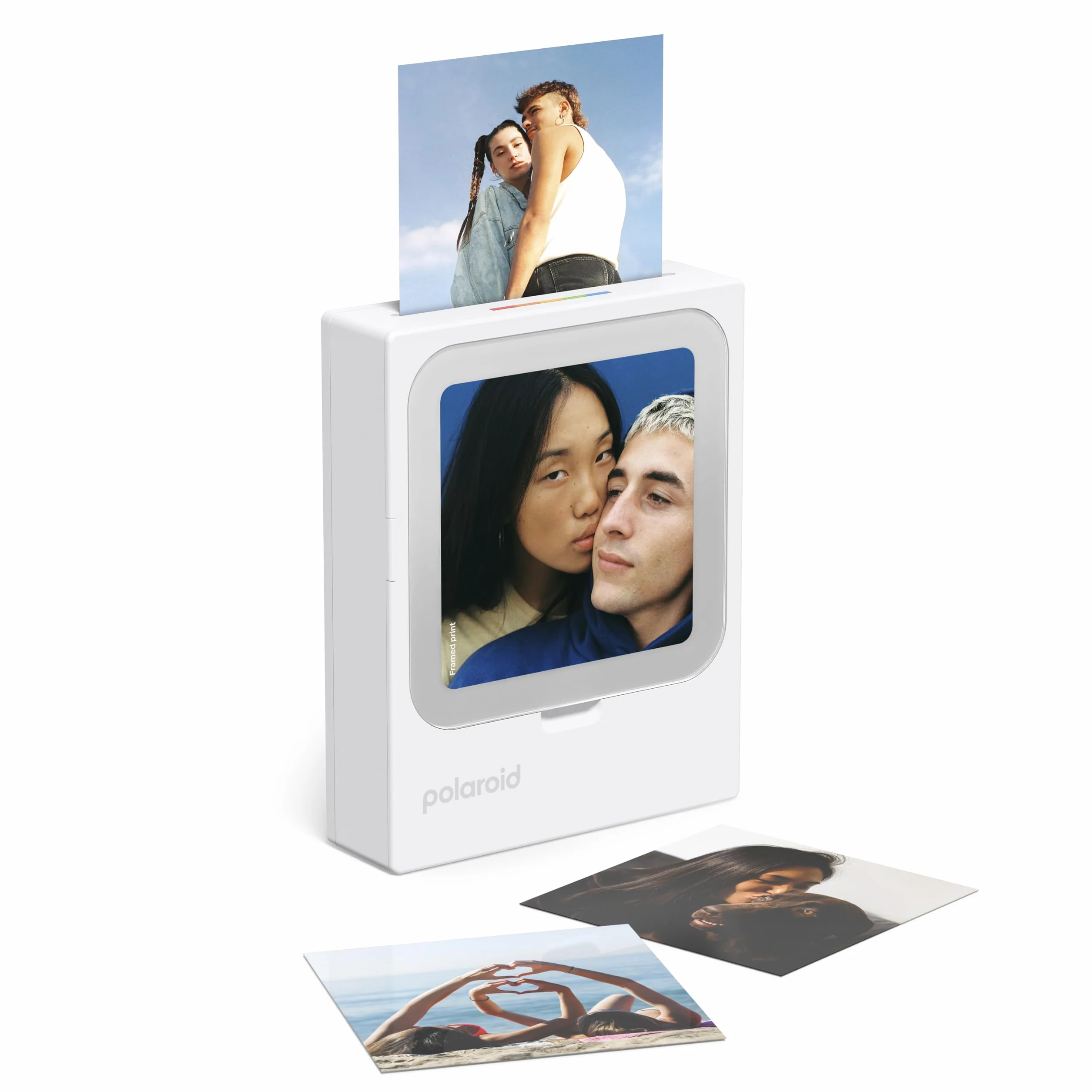 Polaroid Hi-Print 3x3 Stampante fotografica tascabile Bluetooth bianca + 60 fogli