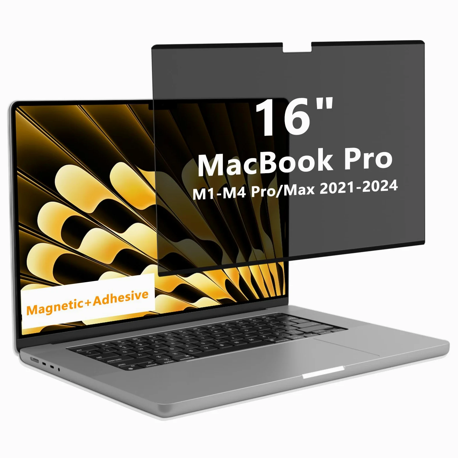 Magnetica Pellicola Privacy per MacBook PRO 16 Pollici (2026–2021 M5/M4/M3/M2/M1 PRO Max), Filtro Antiriflesso Anti-Luce Blu, Anti-Spia Privacy Filter per Apple Mac 16"