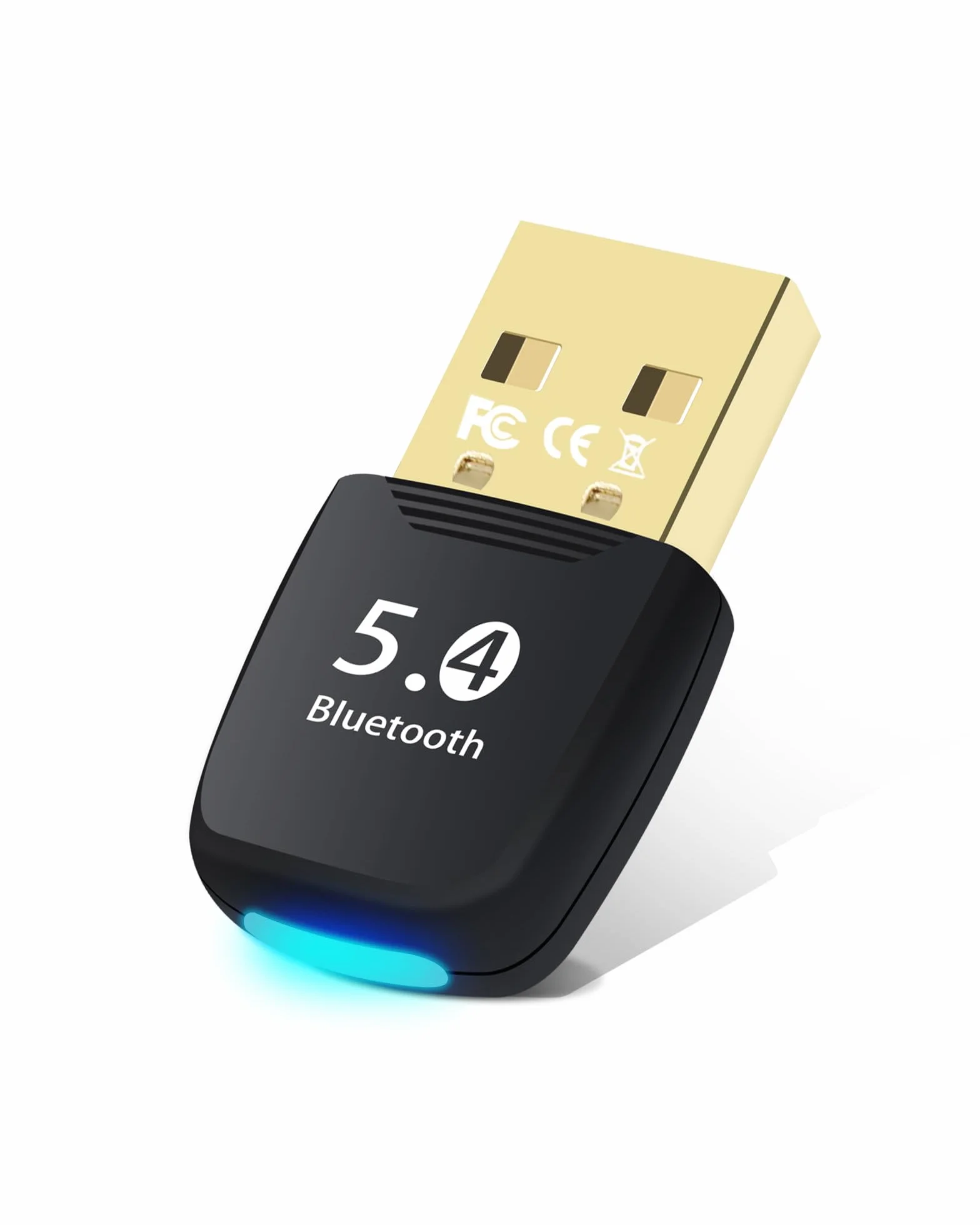 Adattatore Bluetooth PC - 5.4 Bluetooth USB, bluetooth Dongle USB, Chiavetta Bluetooths Adattatori, Low Latency, Plug & Play, con Windows 7/10/8.1/11, per Desktop, Laptop, Auricolari, Tastiera, Mouse