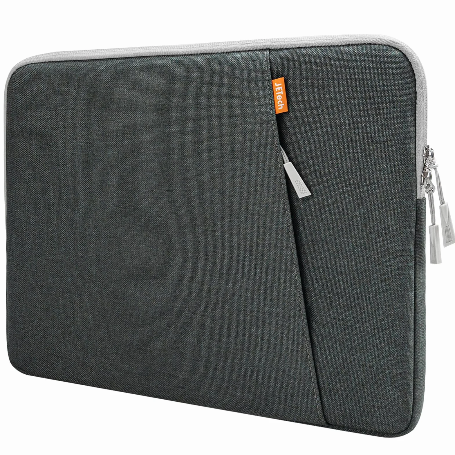 JETech Custodia Laptop 16 Pollici MacBook Pro M1-M5 2019-2026 Impermeabile Borsa con Tasca Grigio Scuro