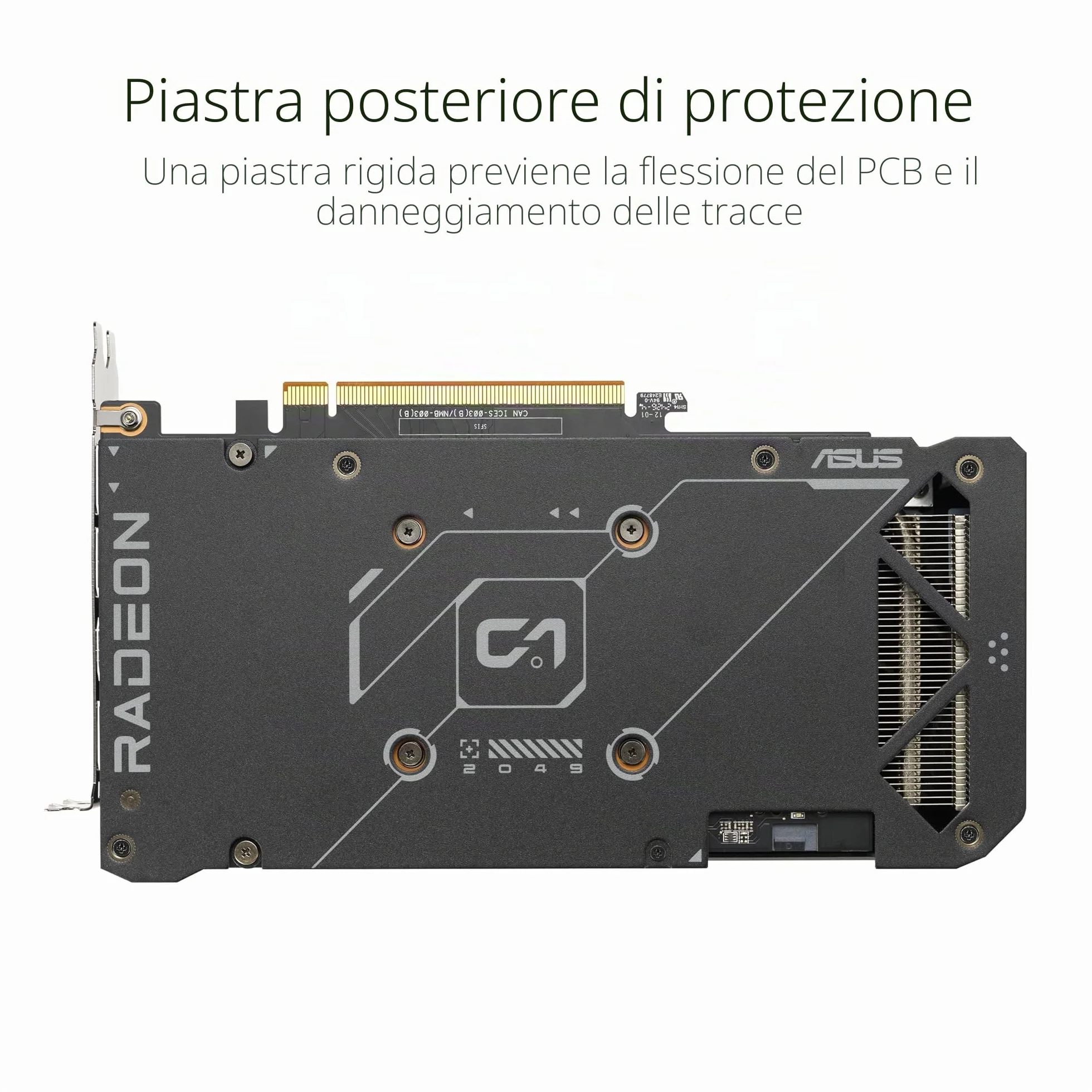 ASUS Dual Radeon RX 7600 EVO OC Edition, Scheda Grafica 8 GB GDDR6, fino a 2715 MHz nella Modalità Boost, PCIe 4.0, 1 HDMI 2.1, 3 DisplayPort 1.4a, Nera, DUAL-RX7600-O8G-EVO