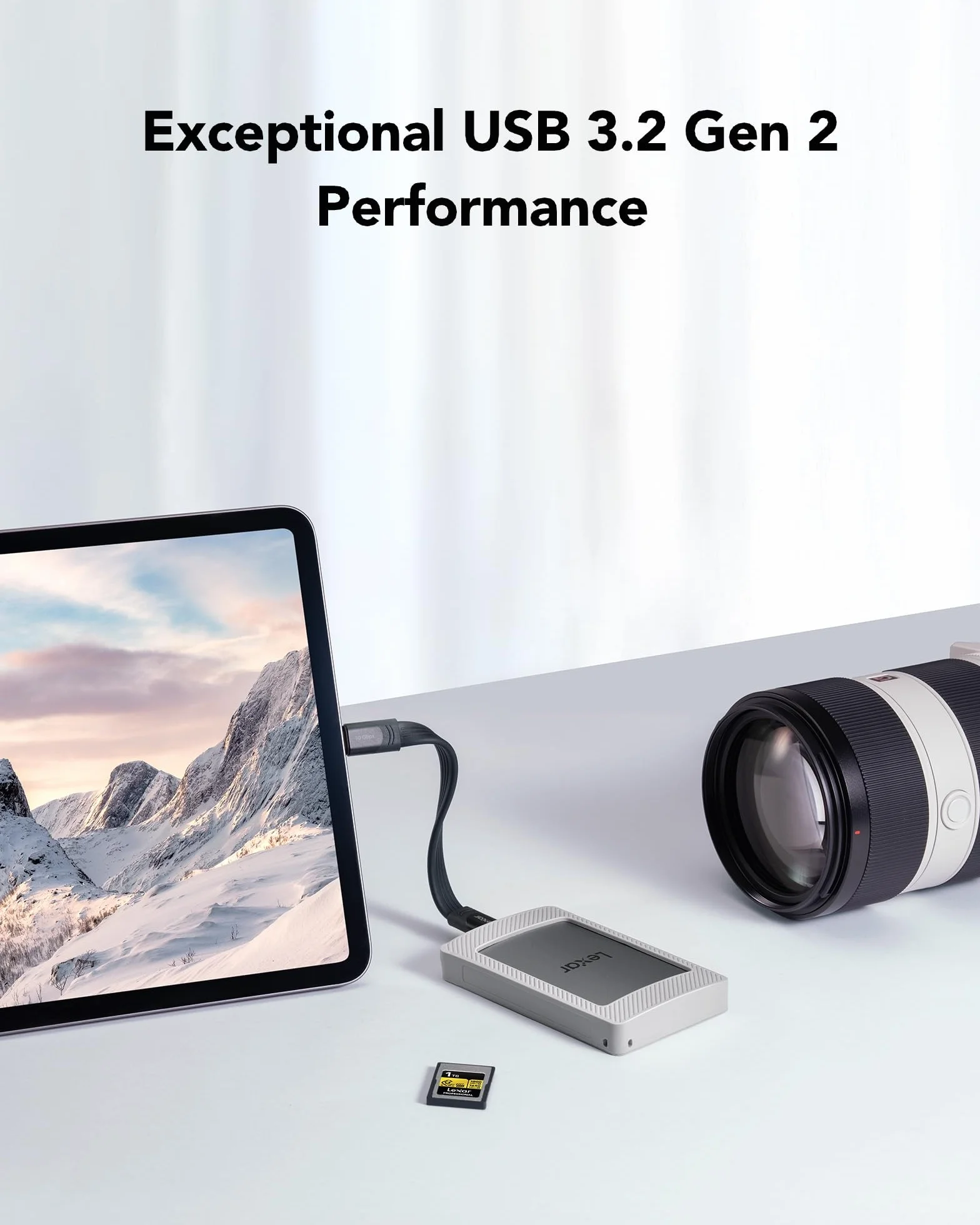 Lexar ES4 2TB SSD Esterno Portatile con Set Magnetico, Portatile SSD USB3.2 Gen2, Fino a 1050 MB/s in Lettura, Compatibile con iPhone 15/16/PC/Mac/Laptop Type-C/Tablet/PS5/PS4
