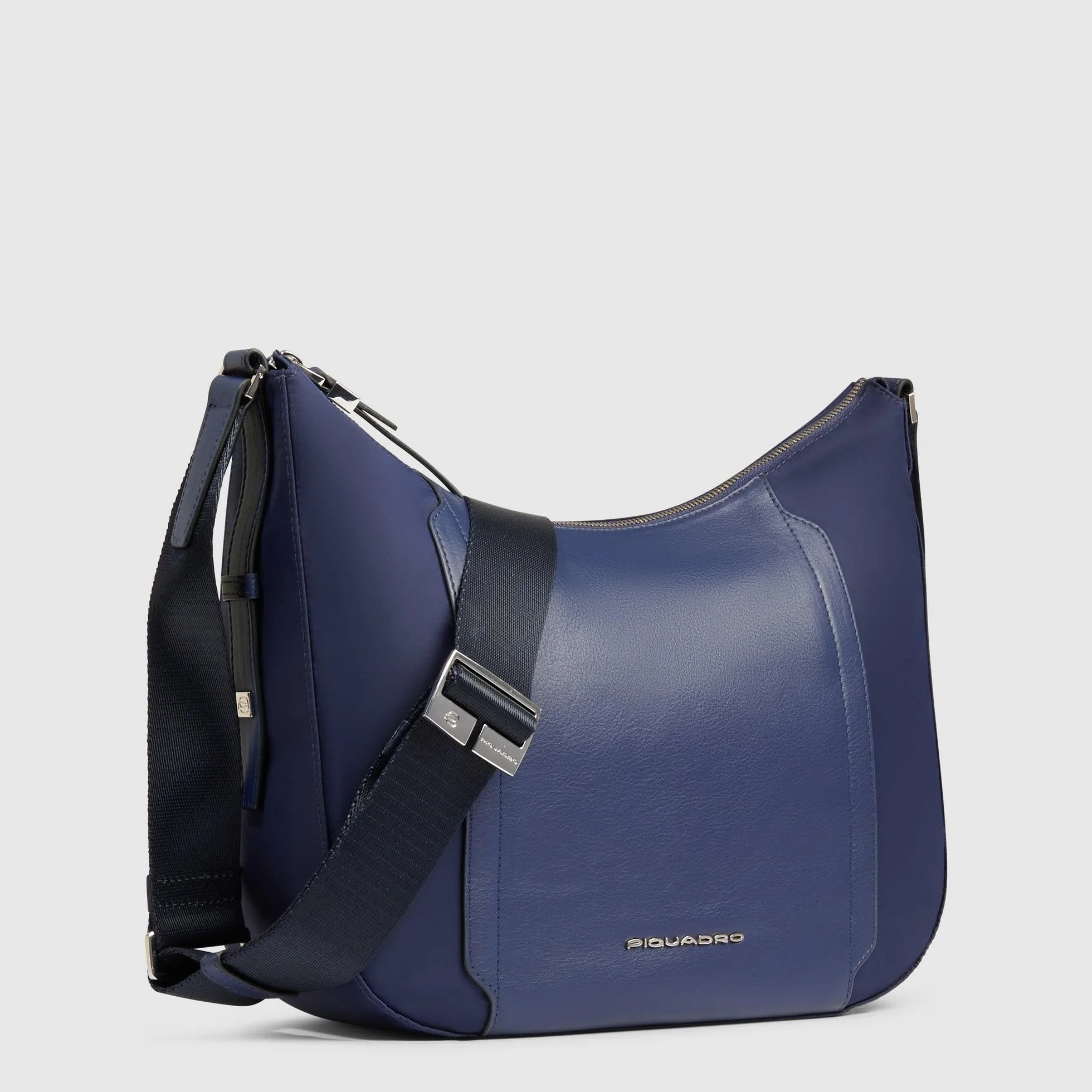 PIQUADRO – Borsa a Tracolla da Donna - porta iPad – Pelle e tessuto – Linea Circle