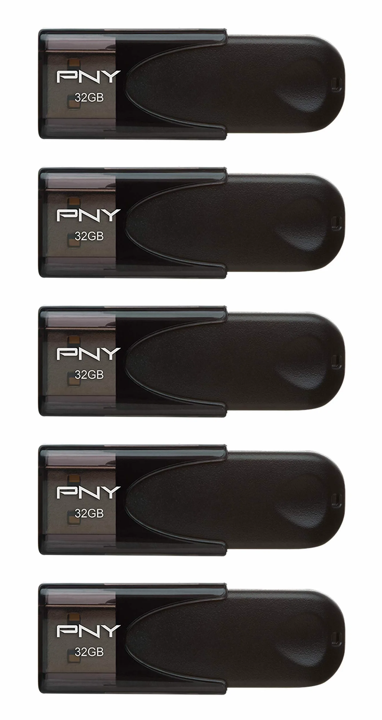 PNY Attaché 4 32GB Pack 5 Chiavetta USB USB 2.0 Nero
