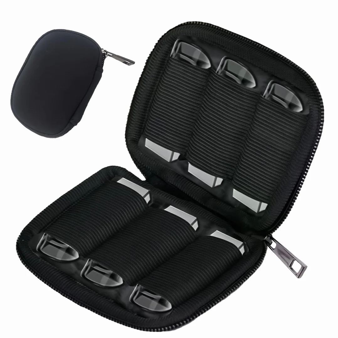 1 Pezzo Custodia per Chiavette USB, Borsa Organizer Unità Flash, Borsa Portaoggetti per Chiavetta USB con 6 Scomparti, Accessori Elettronici per Chiavette USB,Pen Drive,Jump Drive