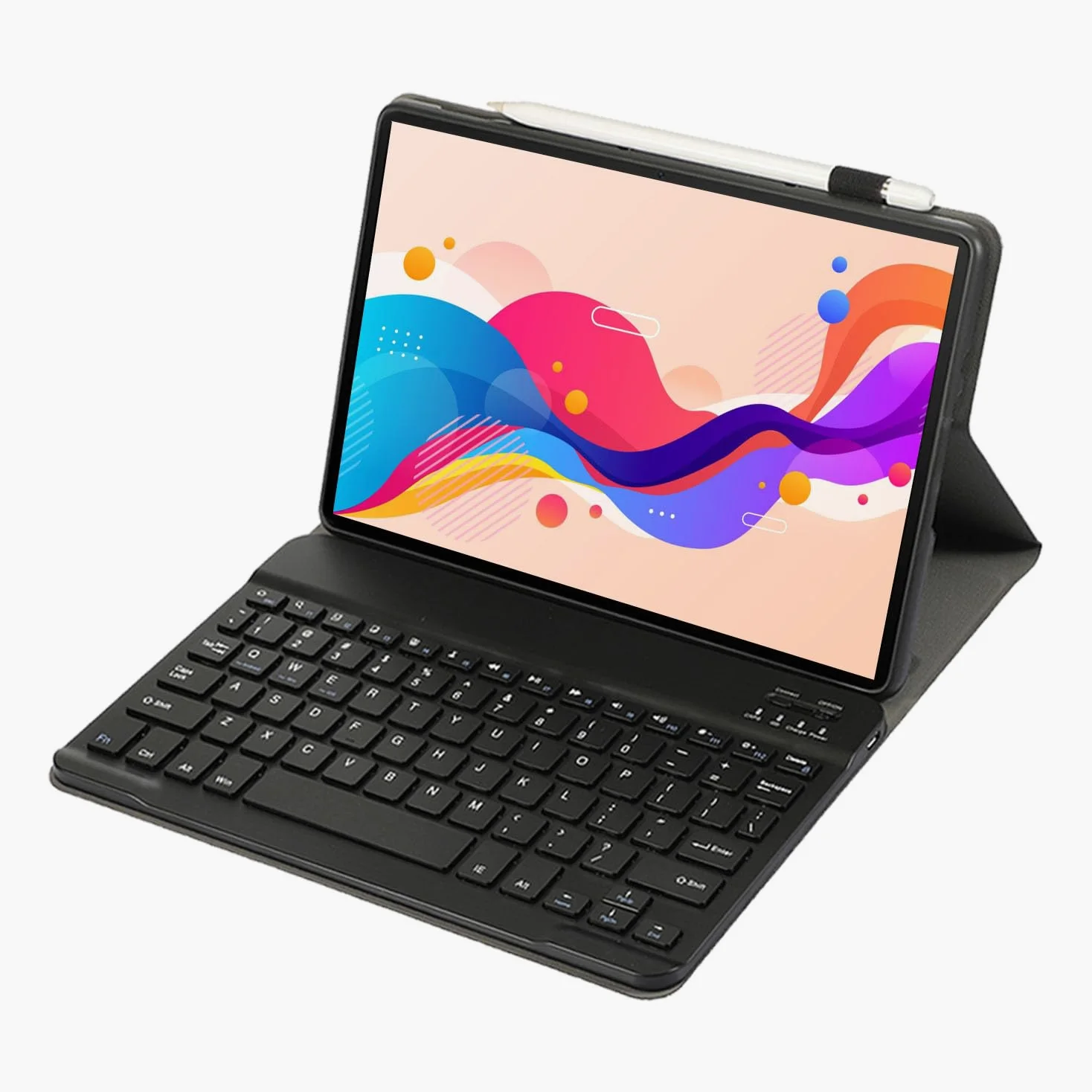 Custodia con Tastiera per Lenovo Tab M10 3ª Generazione da 10,1 Pollici Cover con Tastiera Wireless Magnetica Rimovibile QWERTY per Tab M10 (3ª Generazione), Nero