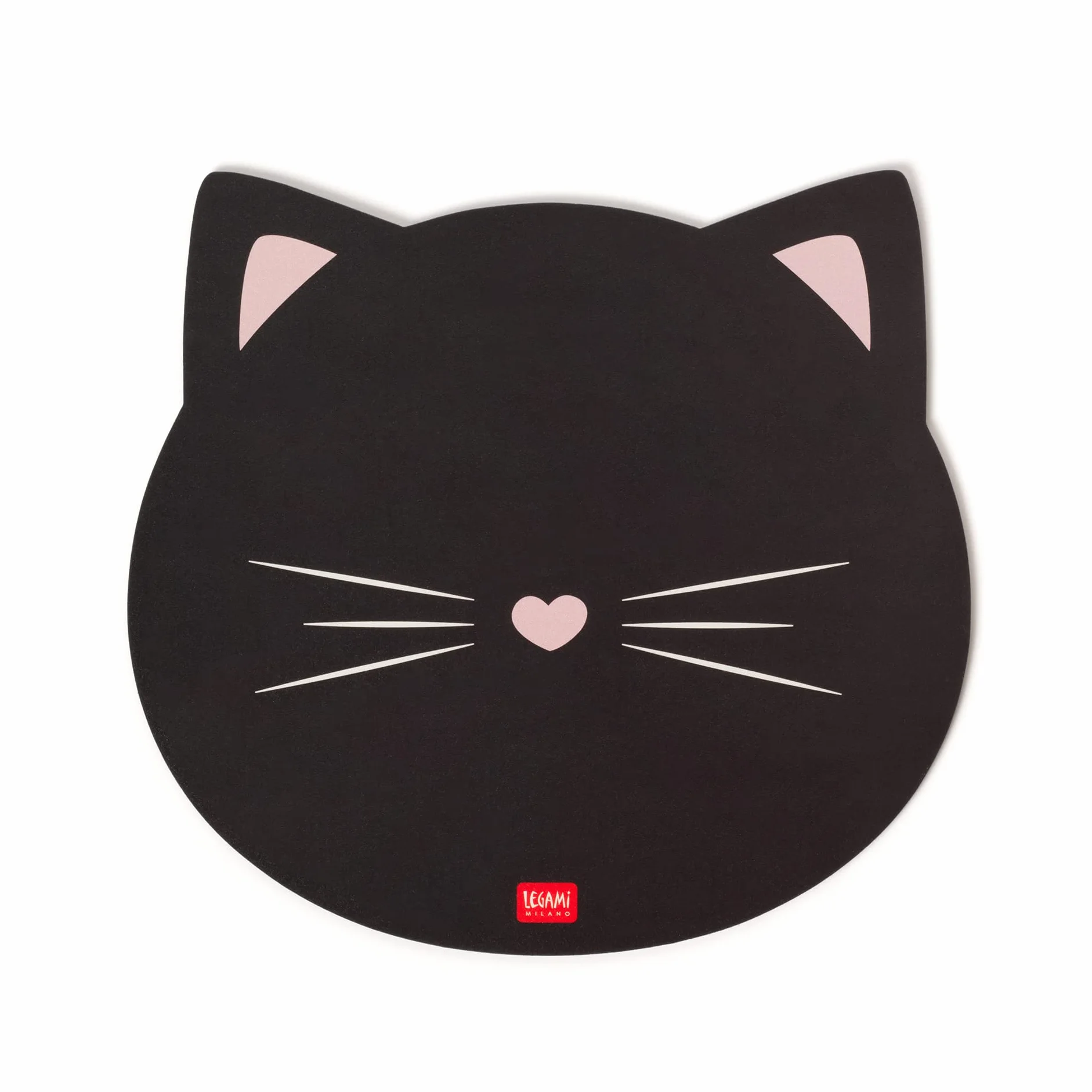 Legami Tappetino per Mouse Mousepad Antipolvere Antiriflesso PVC Base Gomma Antiscivolo Tema Kitty 22,3 x 23,3 cm