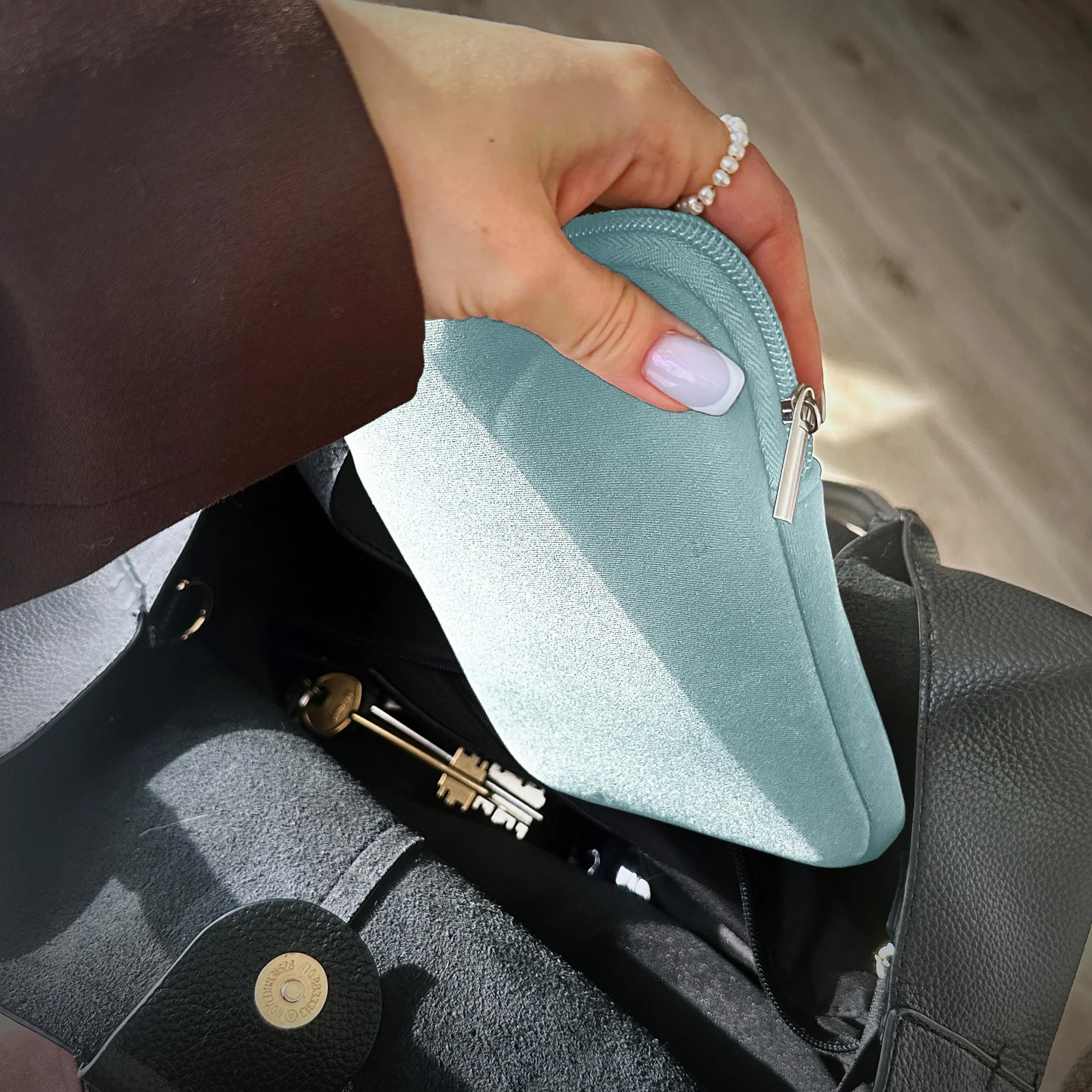 MyGadget Custodia in Neoprene per Tablet fino a 6,8 Pollici [ 19 x 13,5 cm ] - Custodia Protettiva per Kindle Paperwhite [ 2024 ] | Tolino Vision 1-4 | Shine 1-3 - Blu Chiaro
