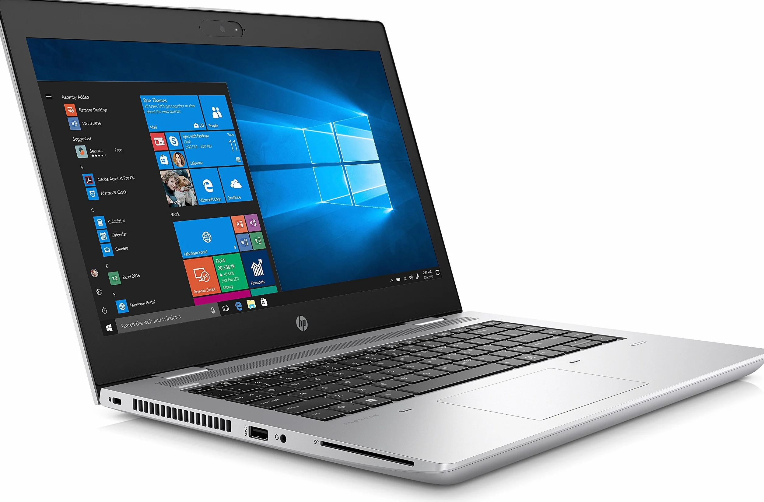 HP ProBook Pc Portatile Notebook Intel i5 8th, Ram 16Gb, SSD 256Gb, Display da 14", WiFi, BT, Cam, Windows 11 Pro + Libre Office (Ricondizionato)
