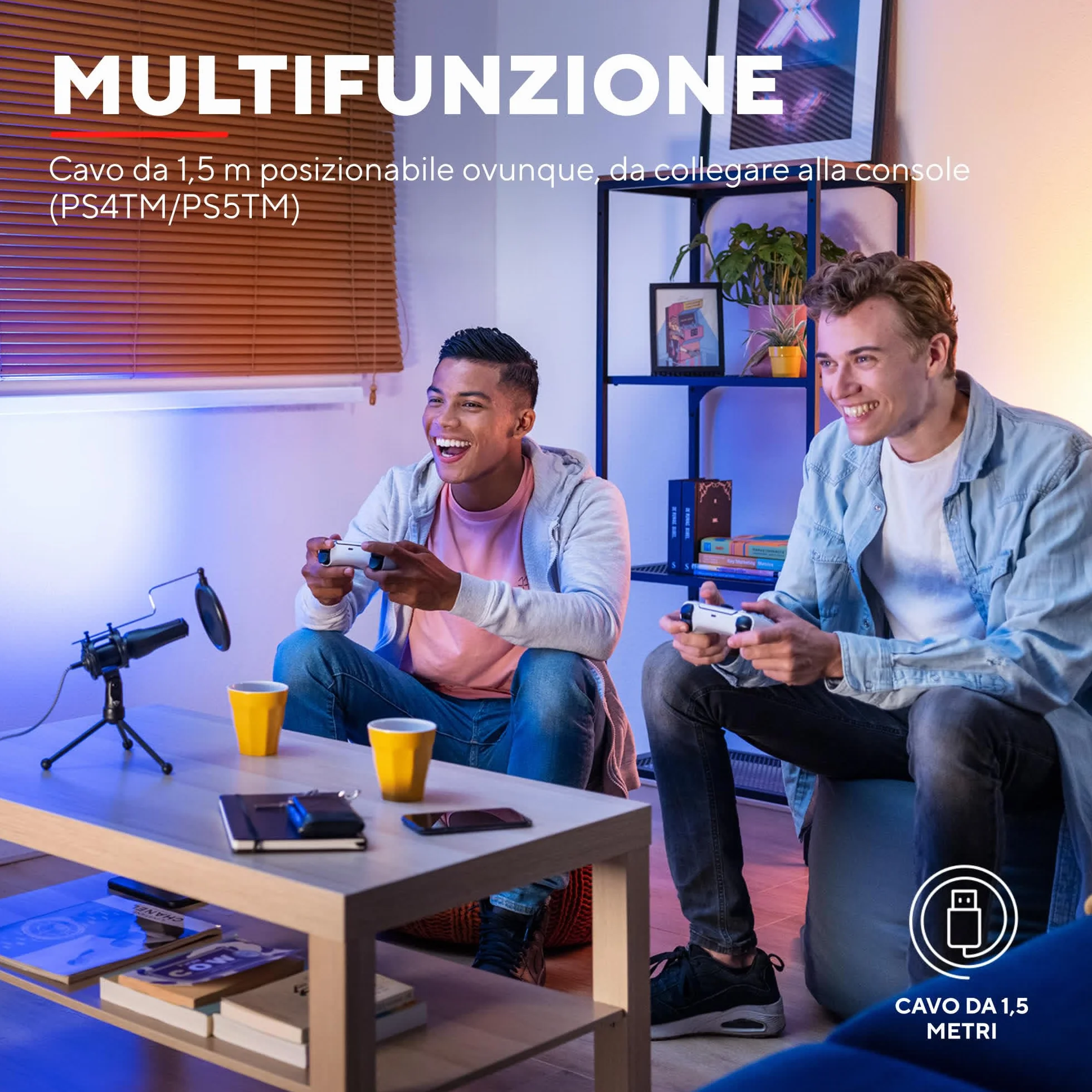 Trust Gaming GXT 232 Mantis Microfono USB per Streaming, Shock-Mount, Filtro Pop e Treppiede, Microfono per PC, Computer, PS4, PS5, Podcast, Vlog - Nero