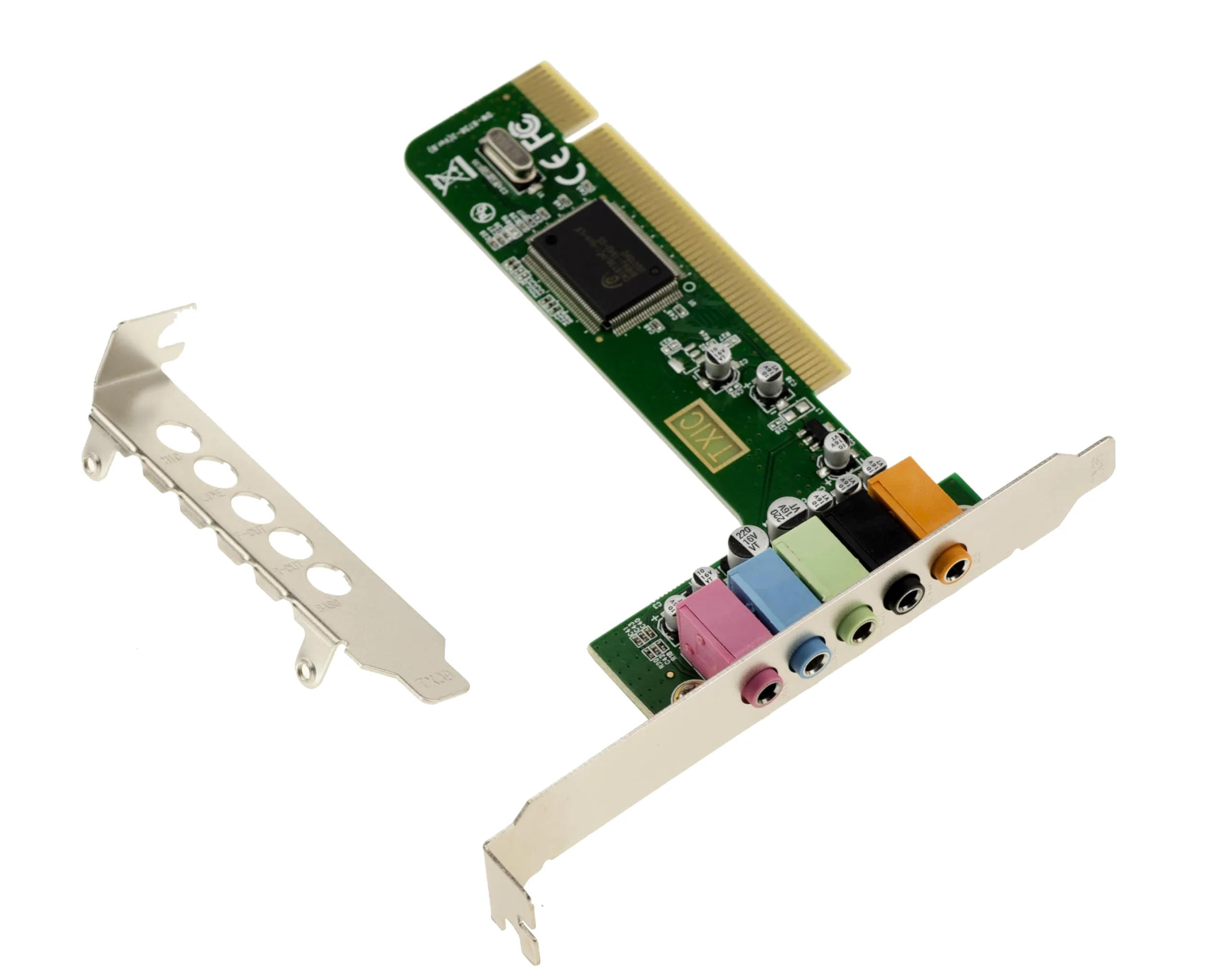 KALEA-INFORMATIQUE Scheda audio 4.1 su porta PCI - 4 canali - Microaltoparlanti anteriori e posteriori con chipset CMI8738