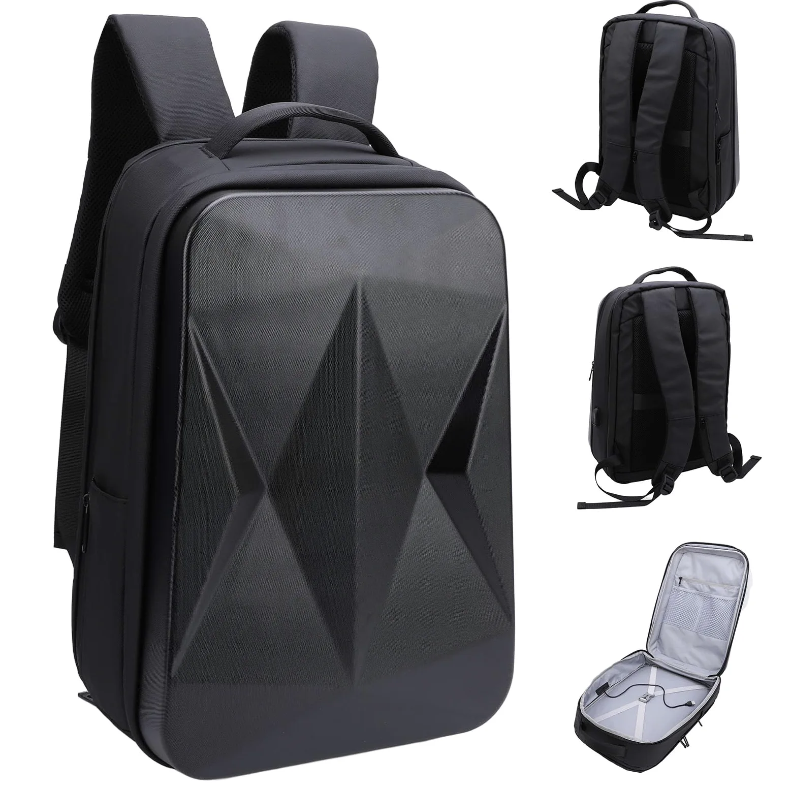 Focket Borsa da Viaggio per Esterni per Mini, Zaino Antifurto per Laptop da 17 Pollici per Adattatore, Cavi, Kit di Montaggio, Custodia da Viaggio