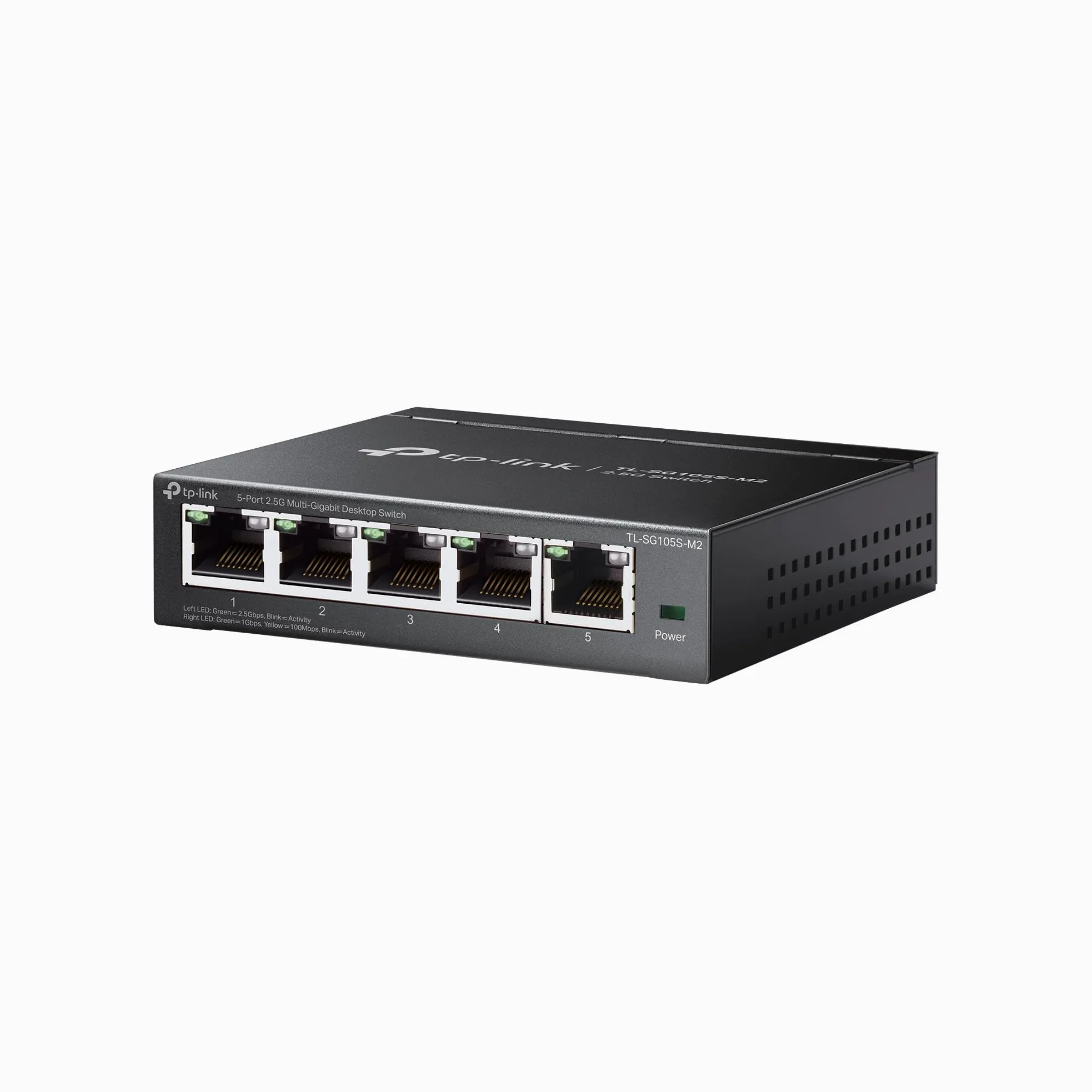 TP-Link TL-SG105S-M2 | Switch di rete non gestito multi-Gigabit a 5 porte 2,5 G, splitter Ethernet | Larghezza di banda 2,5 G | Plug & Play | Montaggio desktop/parete | Design in metallo senza ventola