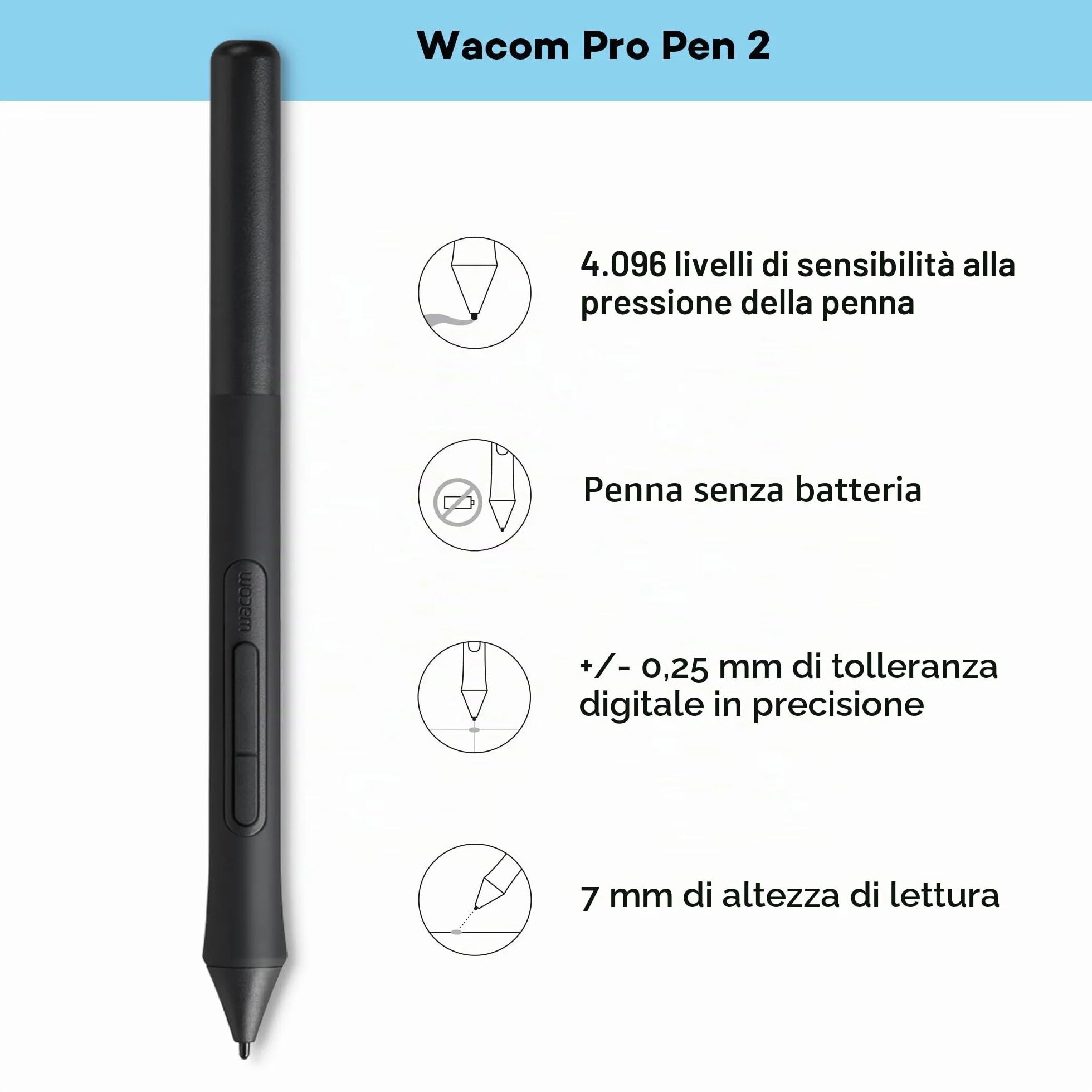 Wacom Intuos Medium Tavoletta Grafica – Tablet con Penna per Dipingere, Disegnare ed Editare Foto con penna sensibile alla pressione, Adatta per l’Home Office e l’E-Learning, Nero