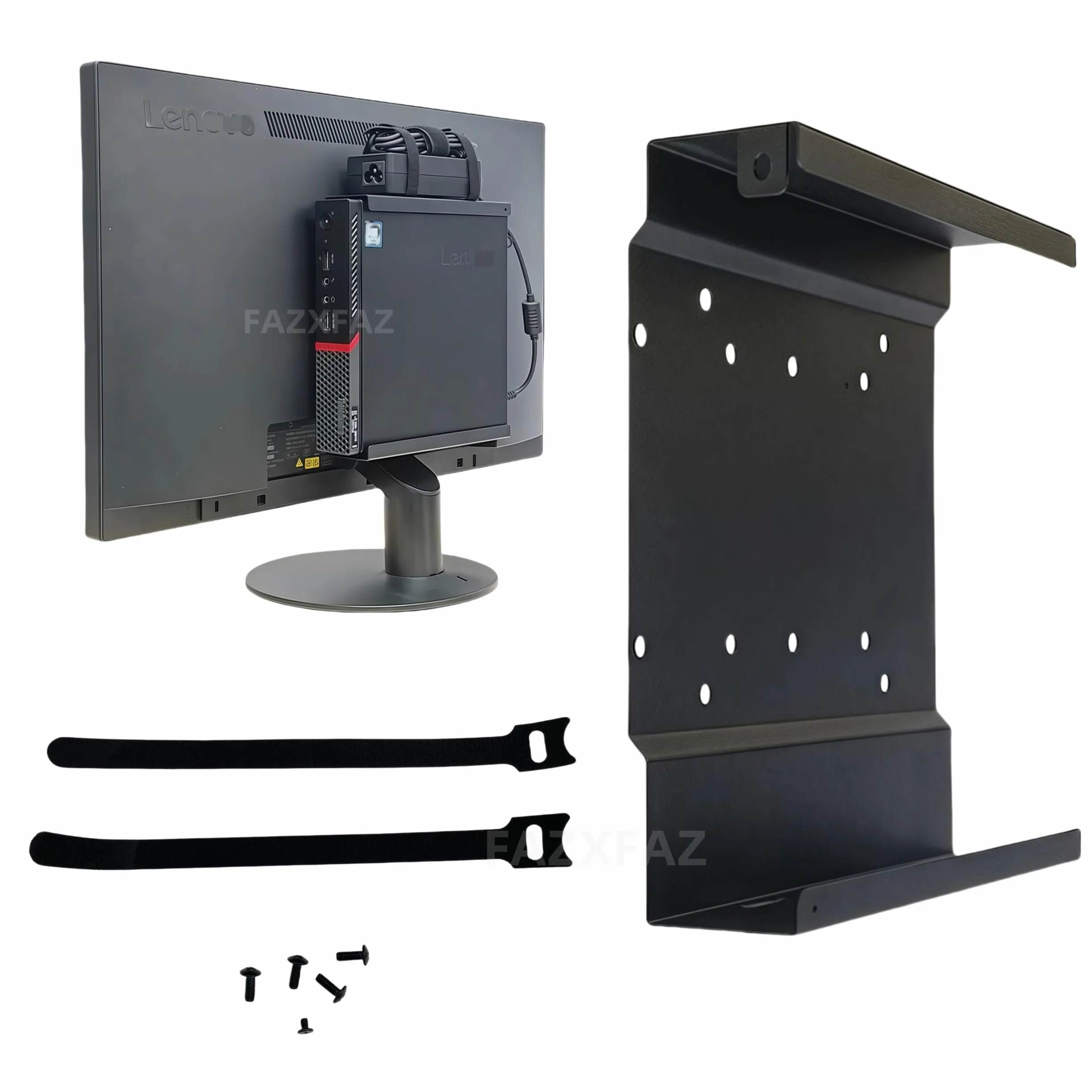 Metal Mounting Bracket for Lenovo ThinkCentre Tiny M73 M93 M6600Q M710Q M910X M720Q M730Q M920x P340 P350 P360 M70Q M80Q M90Q Rack