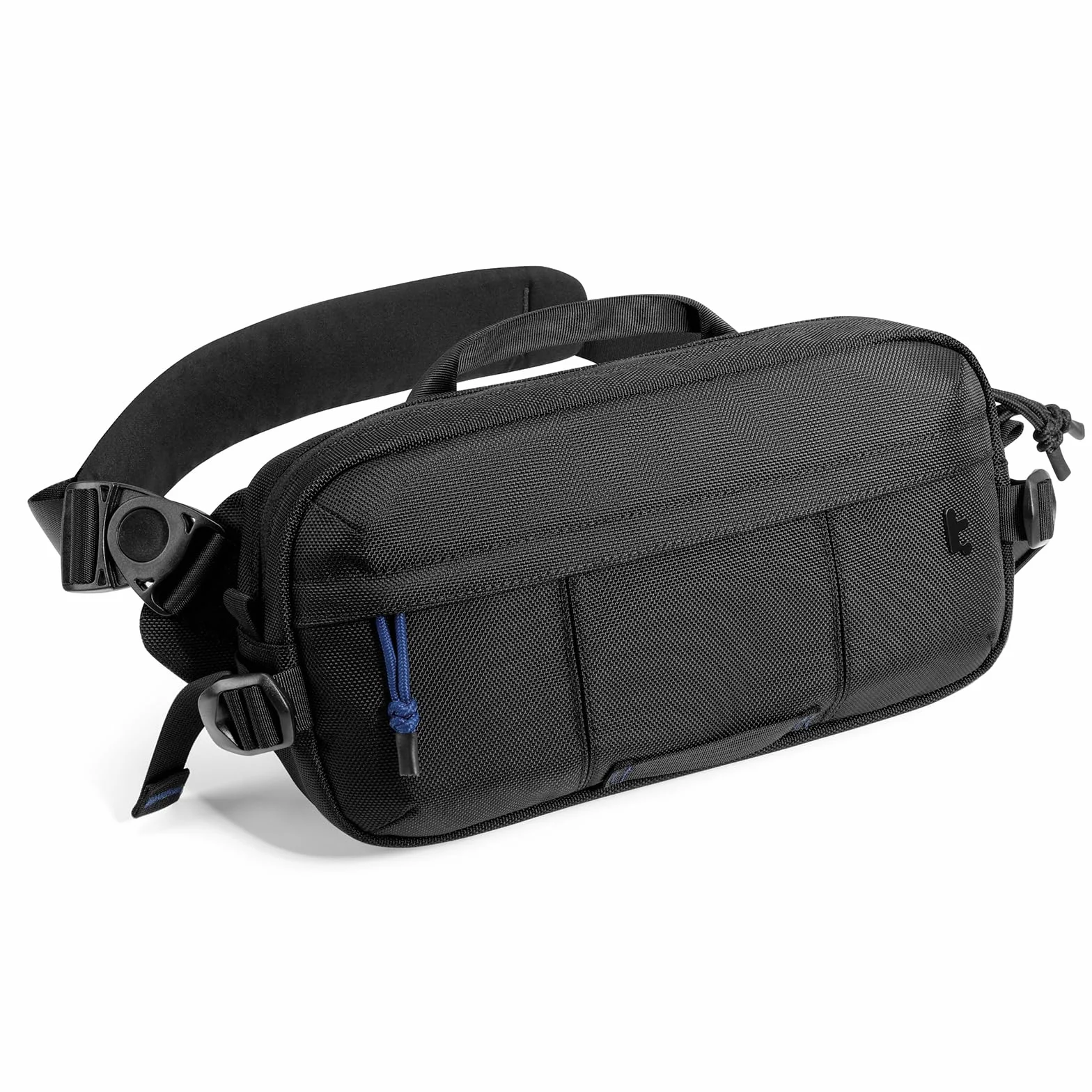 tomtoc 5,5L Borsa a Tracolla Sling Bag con Switch 2 (2025), Borsello Tracolla da Uomo, Borsa da Viaggio Compatibile con iPad mini/Steam Deck/DJI Osmo Pocket 3, Resistente All'acqua, Nero