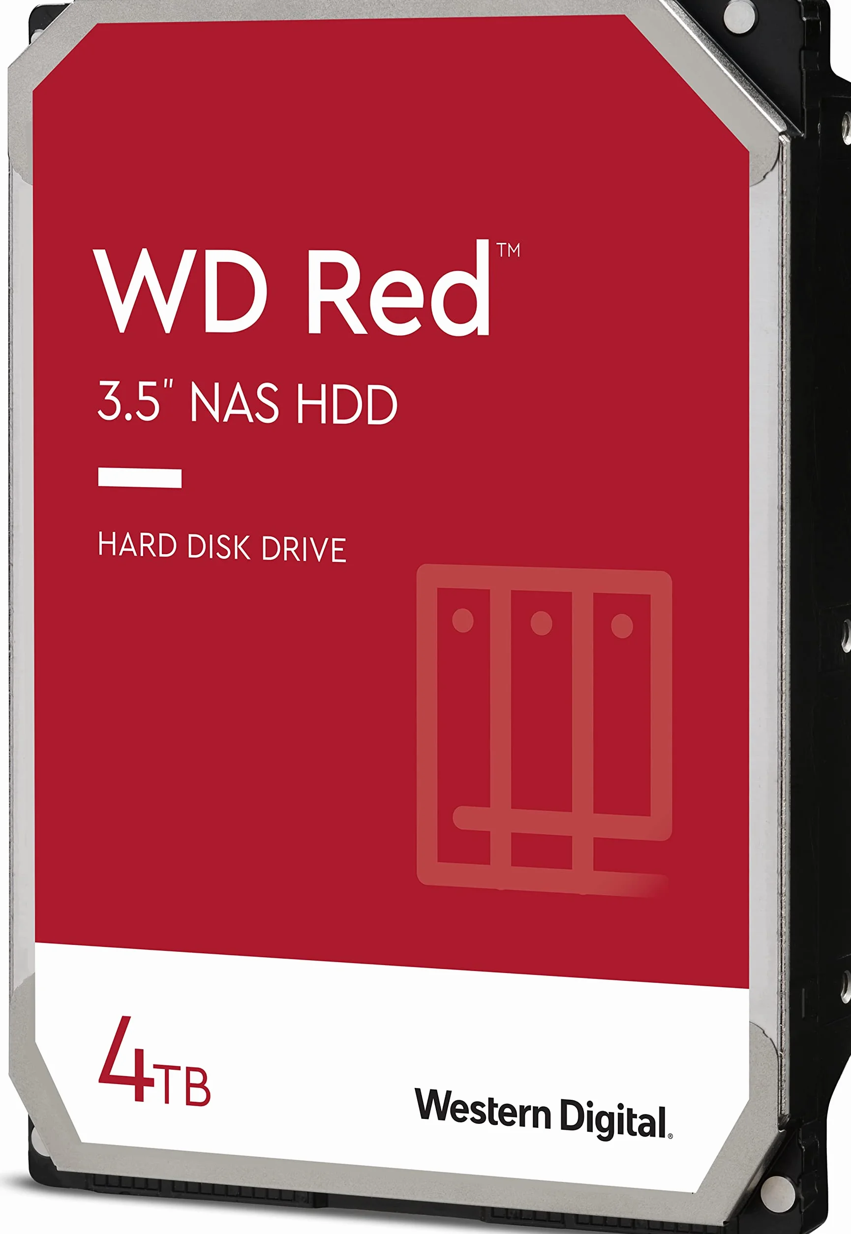 WD RED Unità Interna per NAS da 4 TB, 5400 Giri/Min, SATA 6 Gb/s, SMR, 256 MB di Cache, 3.5", Hard disk meccanico