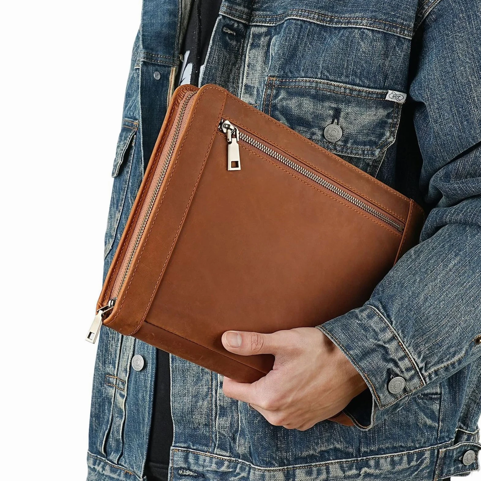Custodia organizer per tablet da 10 pollici con chiusura a zip e tasca frontale, borsa da trasporto portatile per viaggi e riunioni Organizer per tablet Custodia per lettore elettronico Porta con